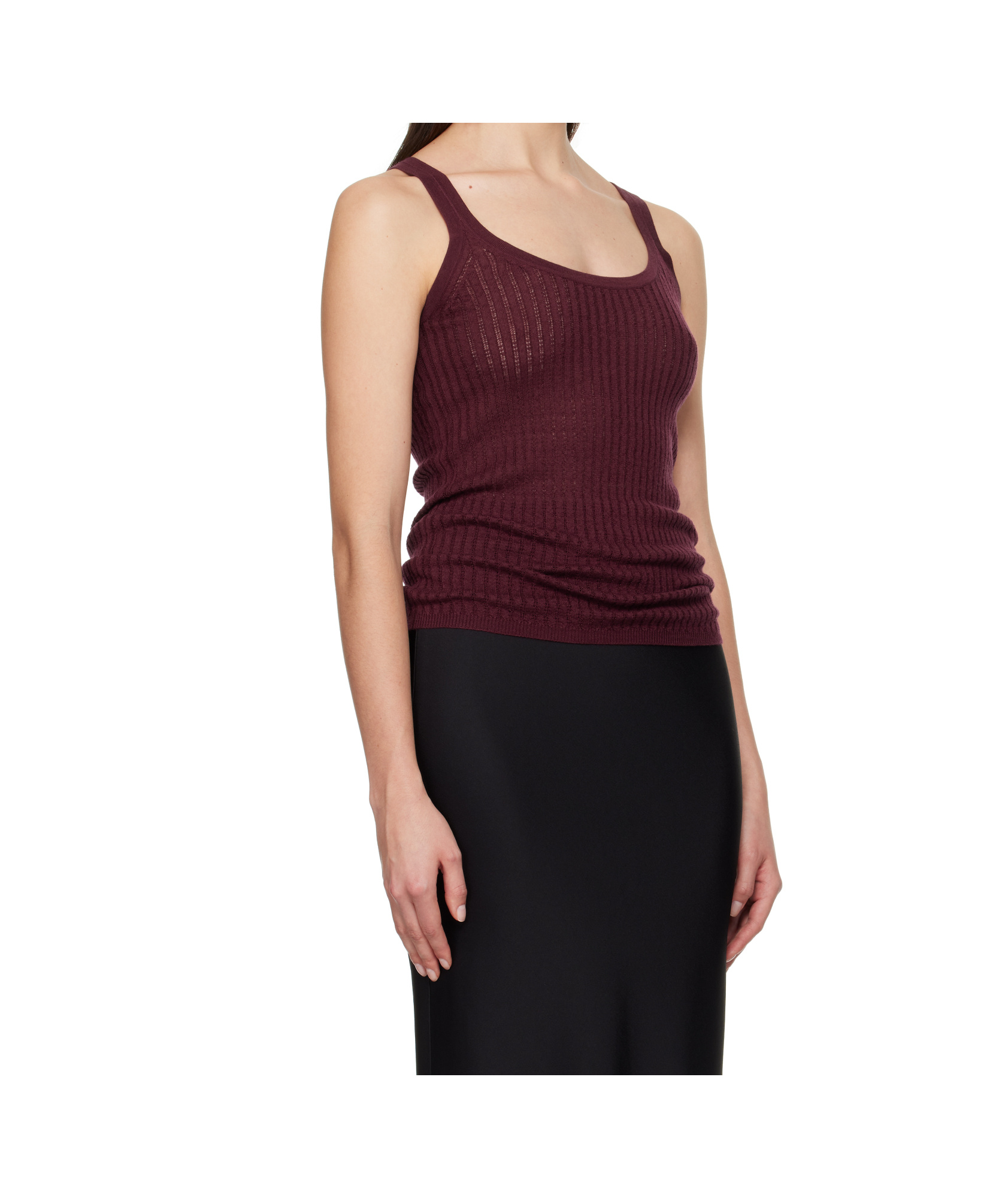 Shop Gabriela Hearst Sleeveless Vest In Black