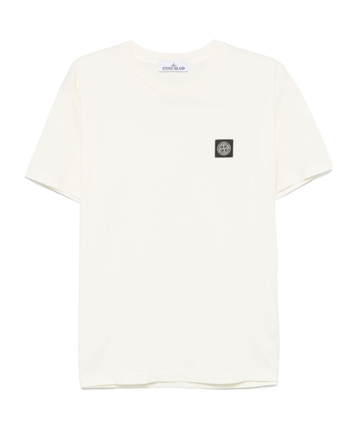 Stone Island Compass Patch Crewneck T-shirt In White