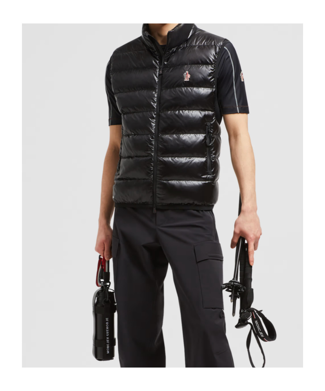 Moncler Doudoune Sans Manches In Black