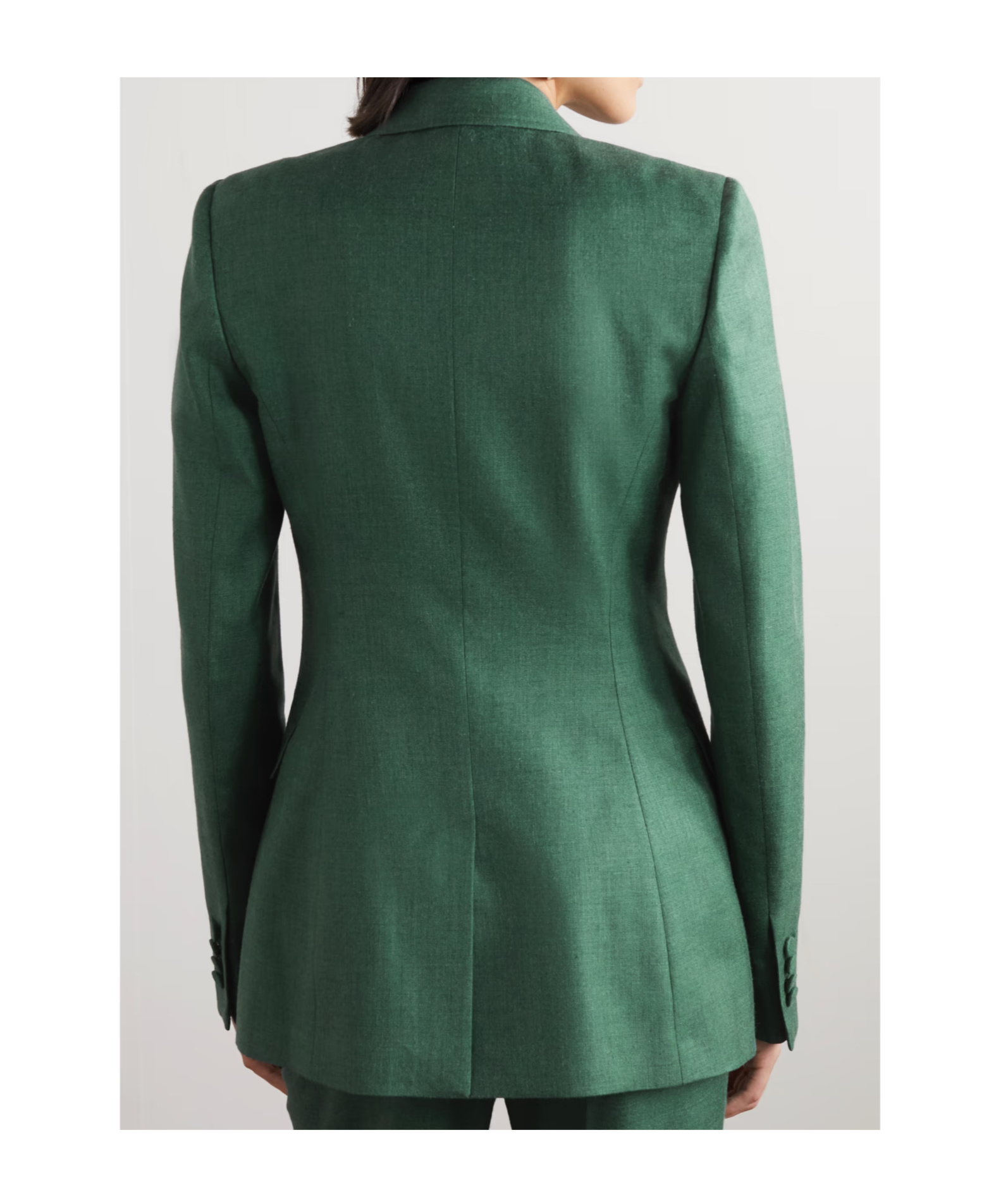 Gabriela Hearst Stephanie Double-breasted Blazer In Green