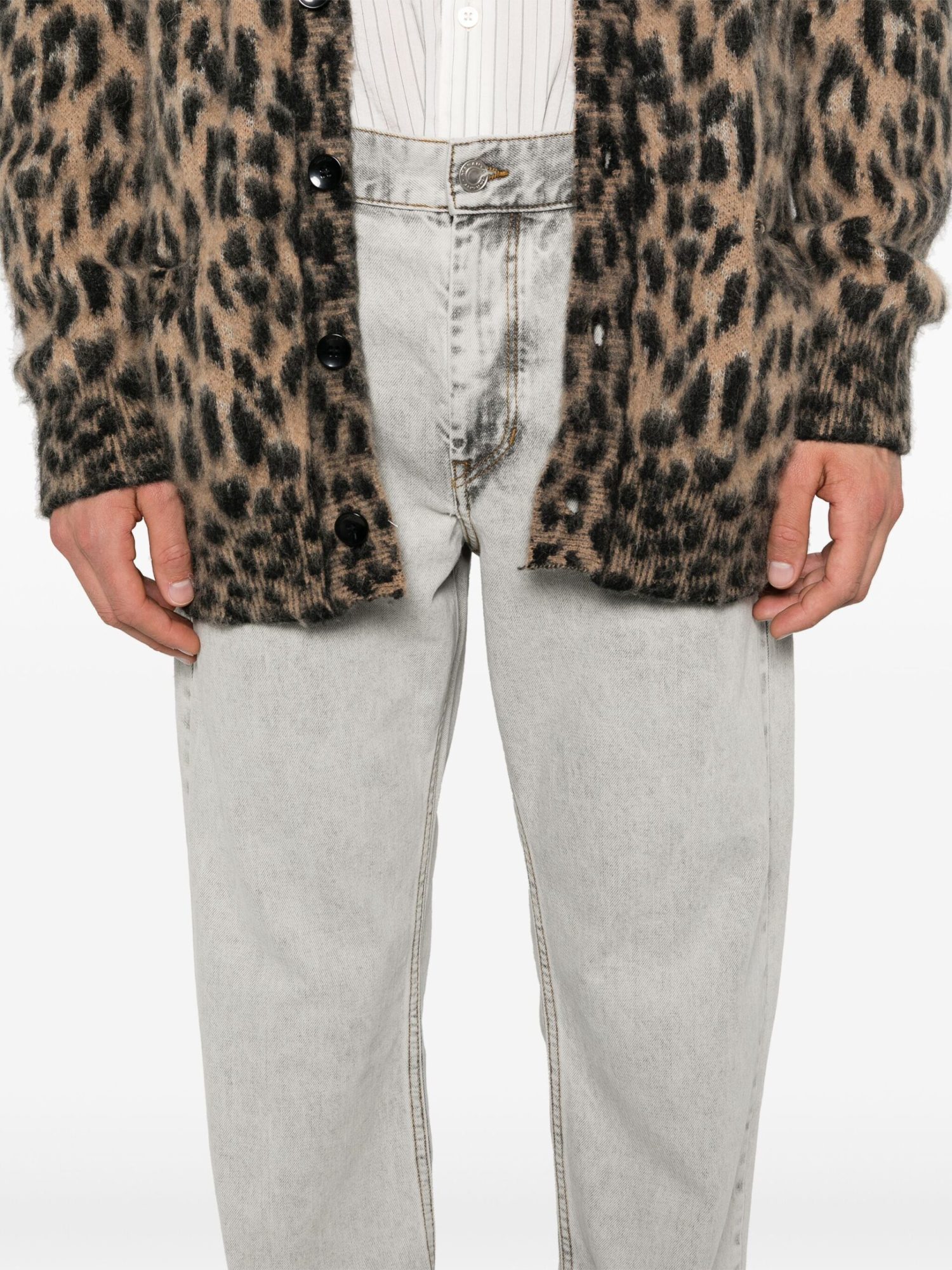 Isabel Marant Belt-loop Jeans In Gray