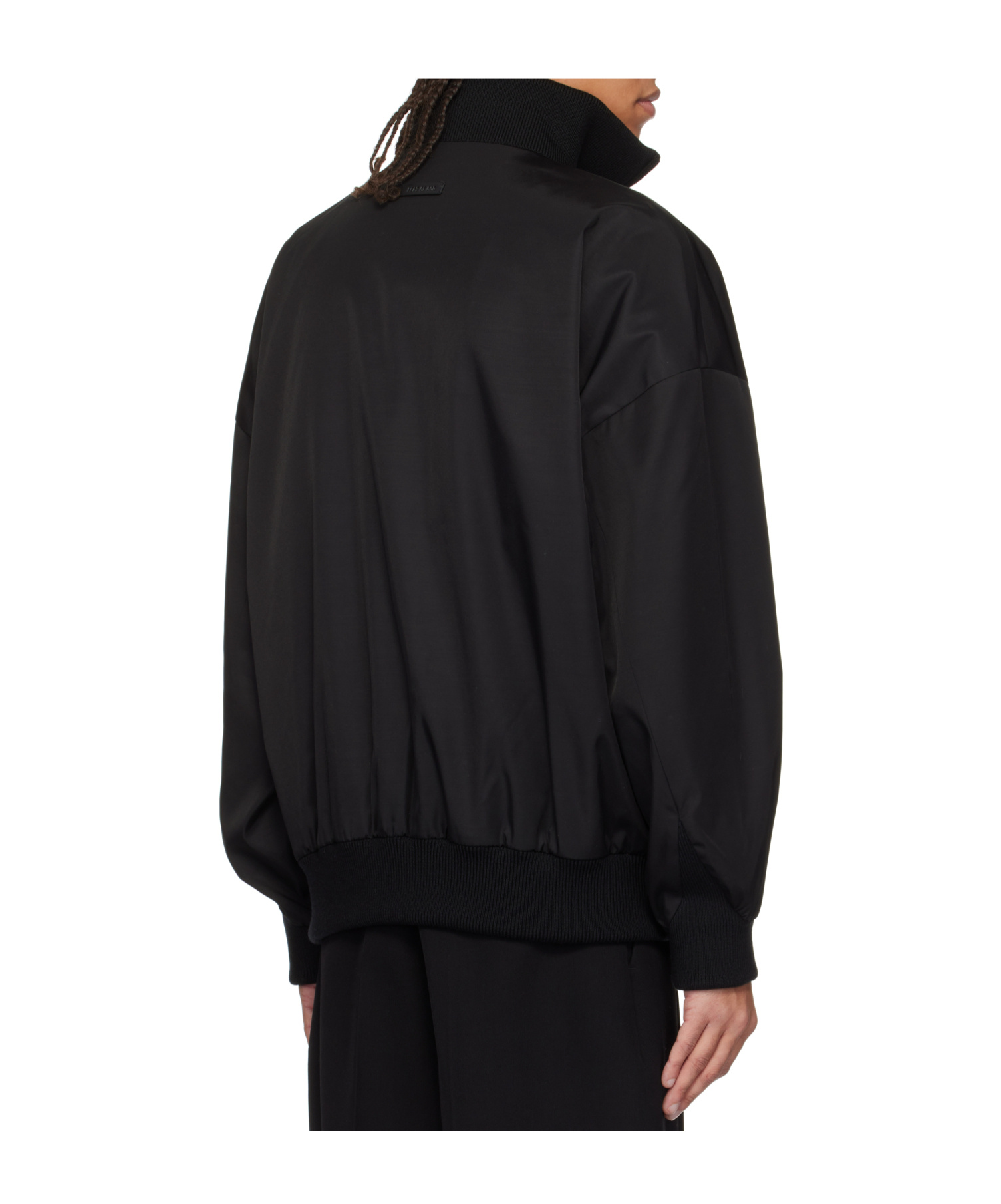 Fear Of God Half-zipped Pullover Jacket In Black