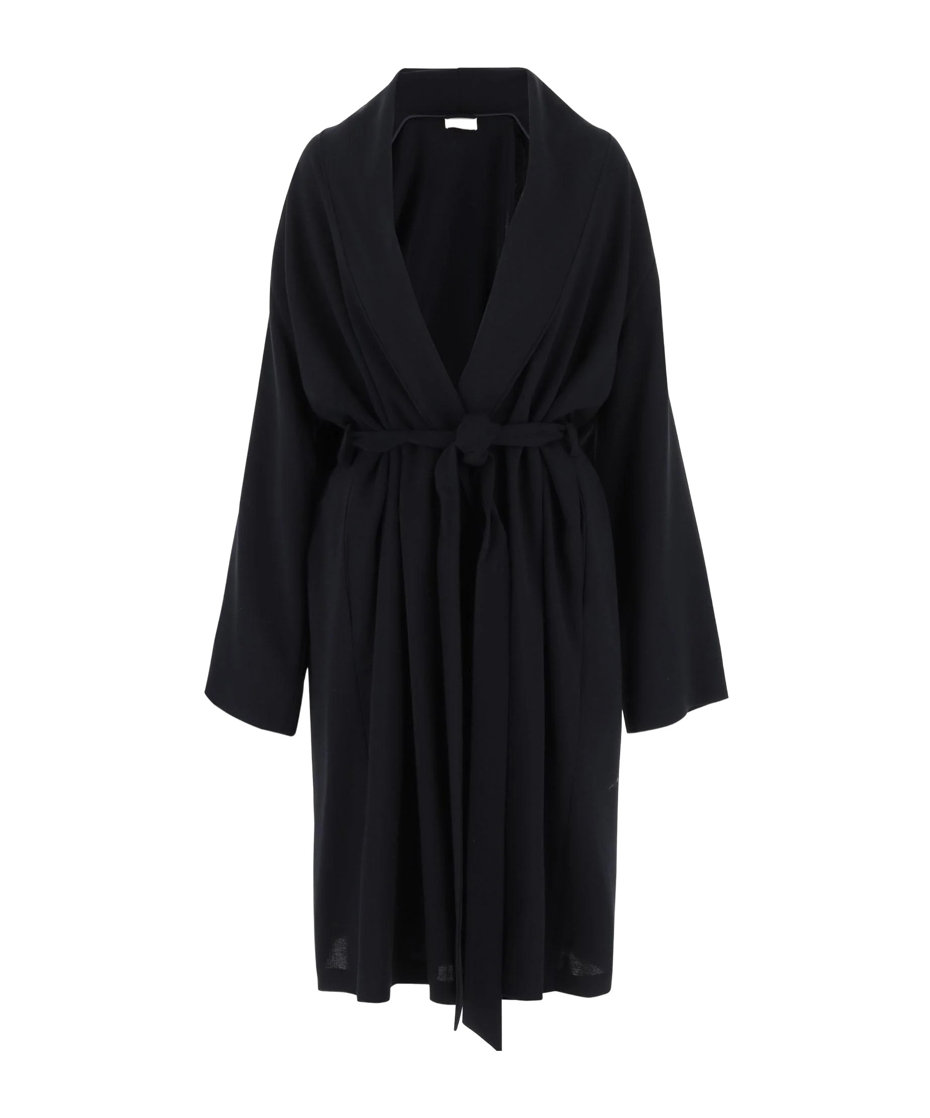The Row Long Sleeve Coat In Black