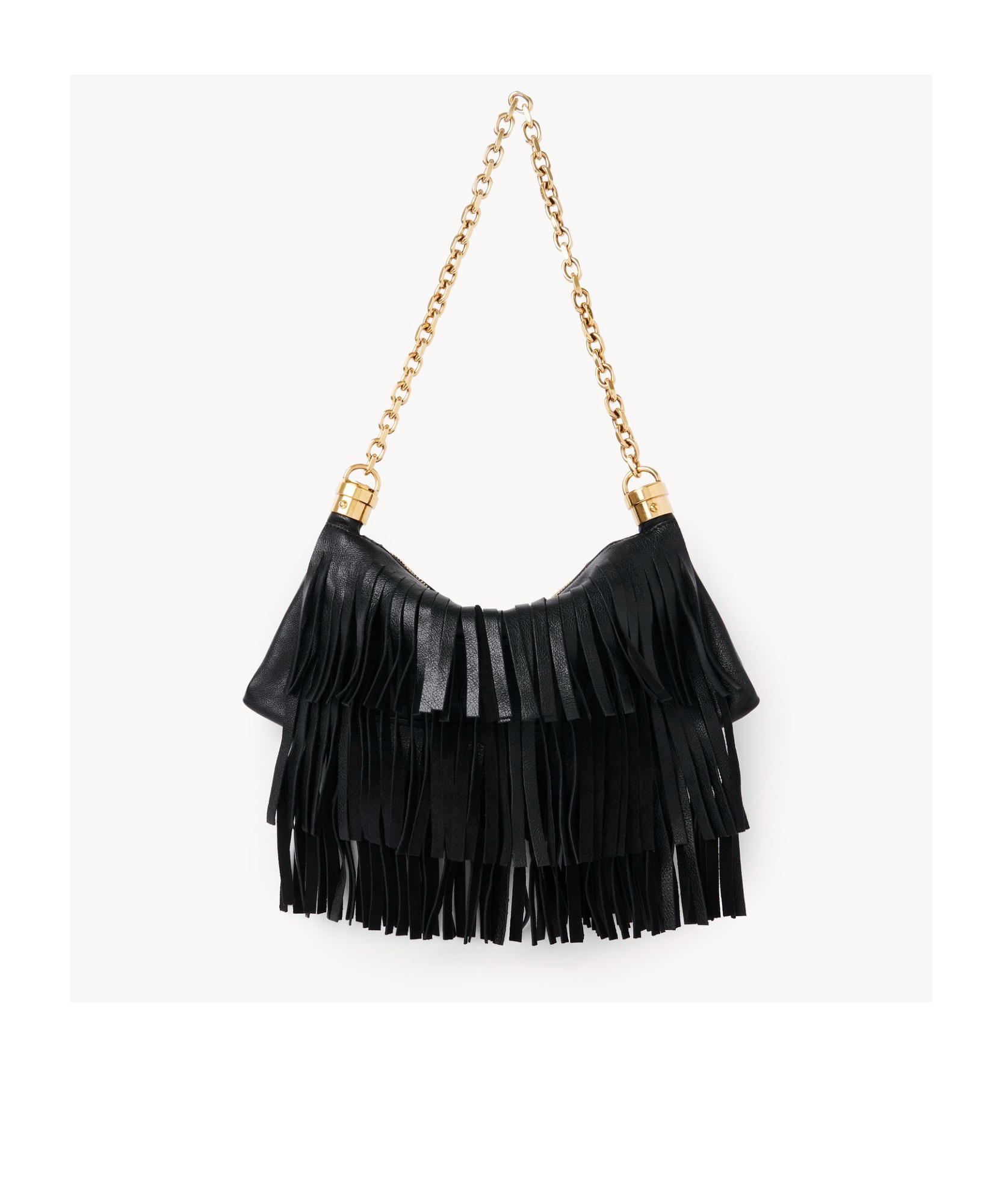 Chloé Small Tassel Shoulder Bag In Black
