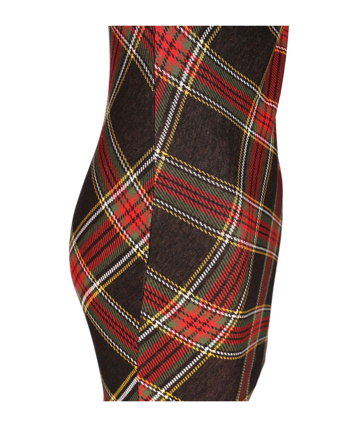 Vivienne Westwood Sleeveless Square Neckline Tartan Dress In Multi