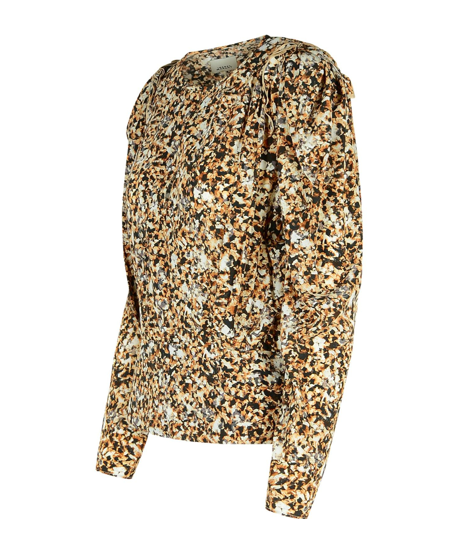 ISABEL MARANT ISABEL MARANT ZARGA PLEATED PRINTED BLOUSE