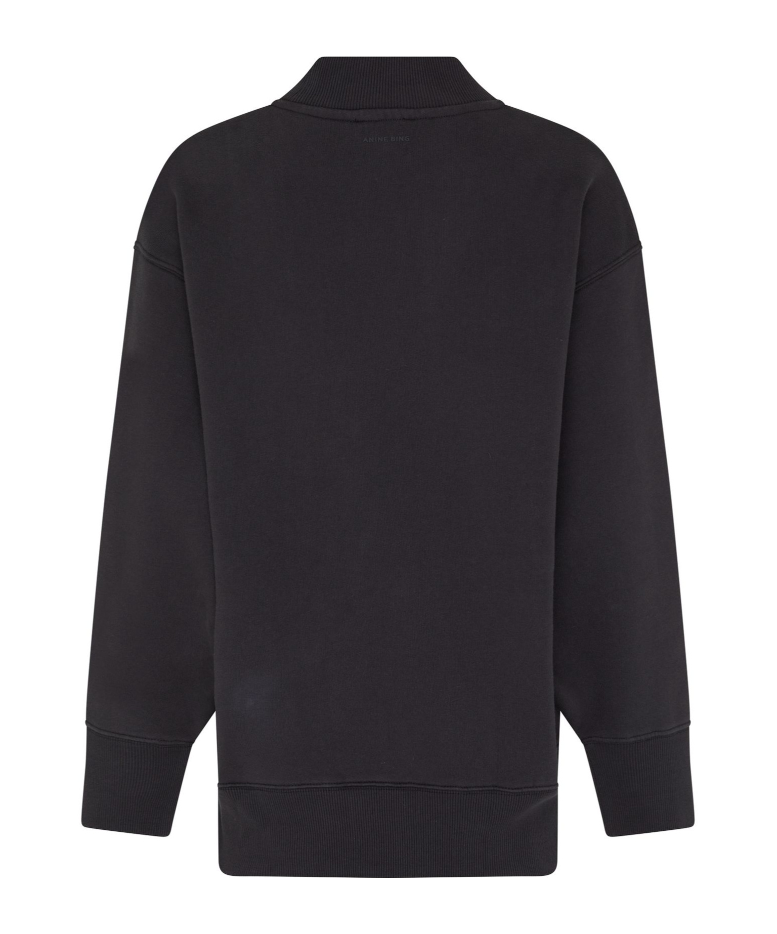 Shop Anine Bing Bradie Sweatshirt In Water-washed Black