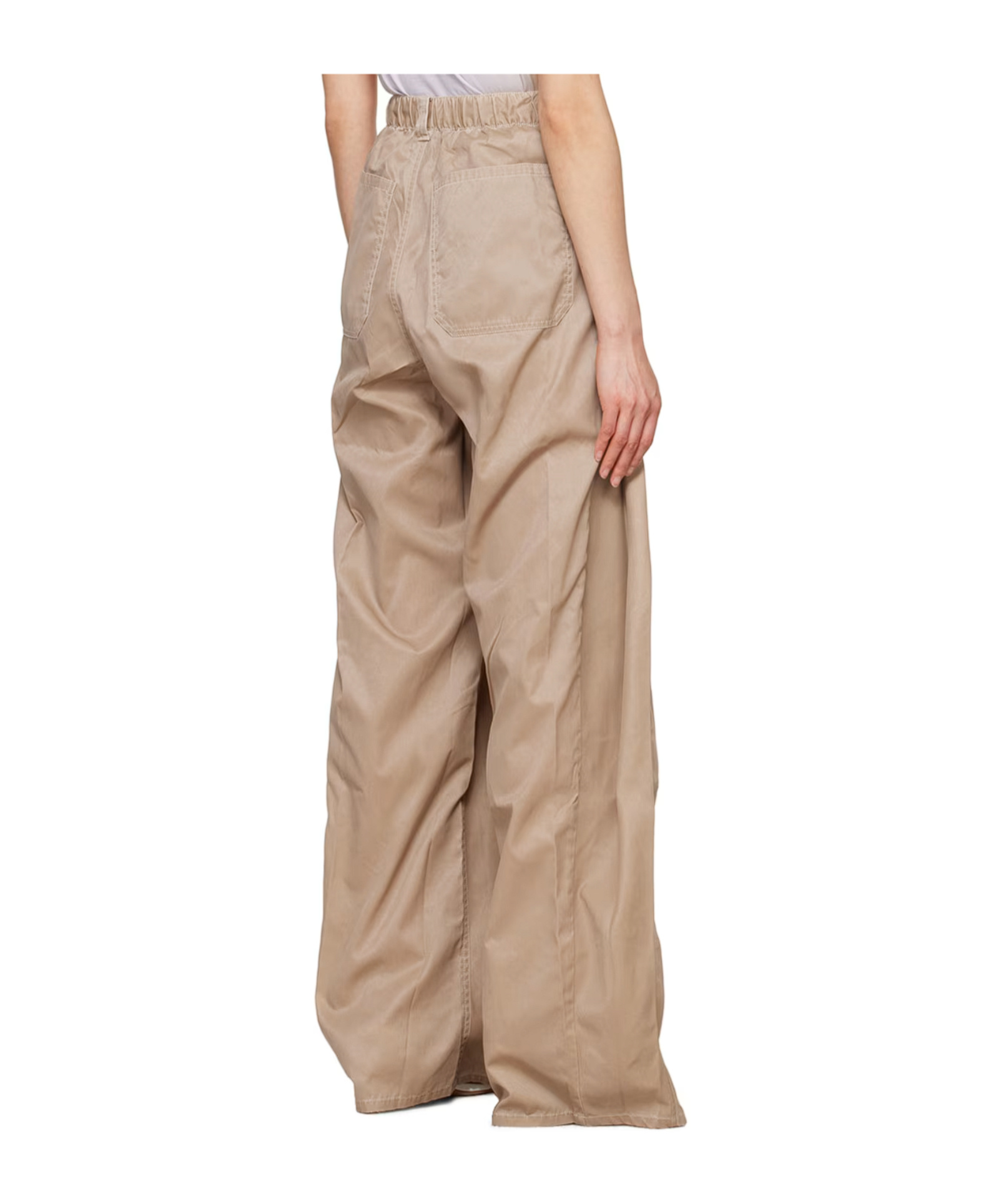 Y/project Wide-leg Spliced Casual Pants In Brown