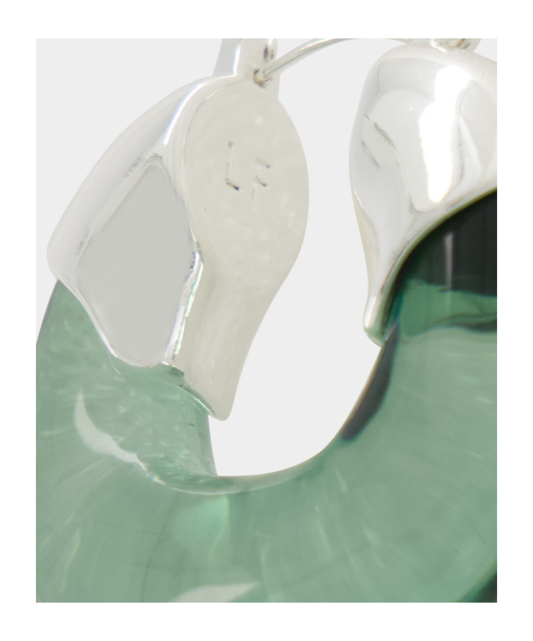 Lizzie Fortunato Logo Earrings In Green