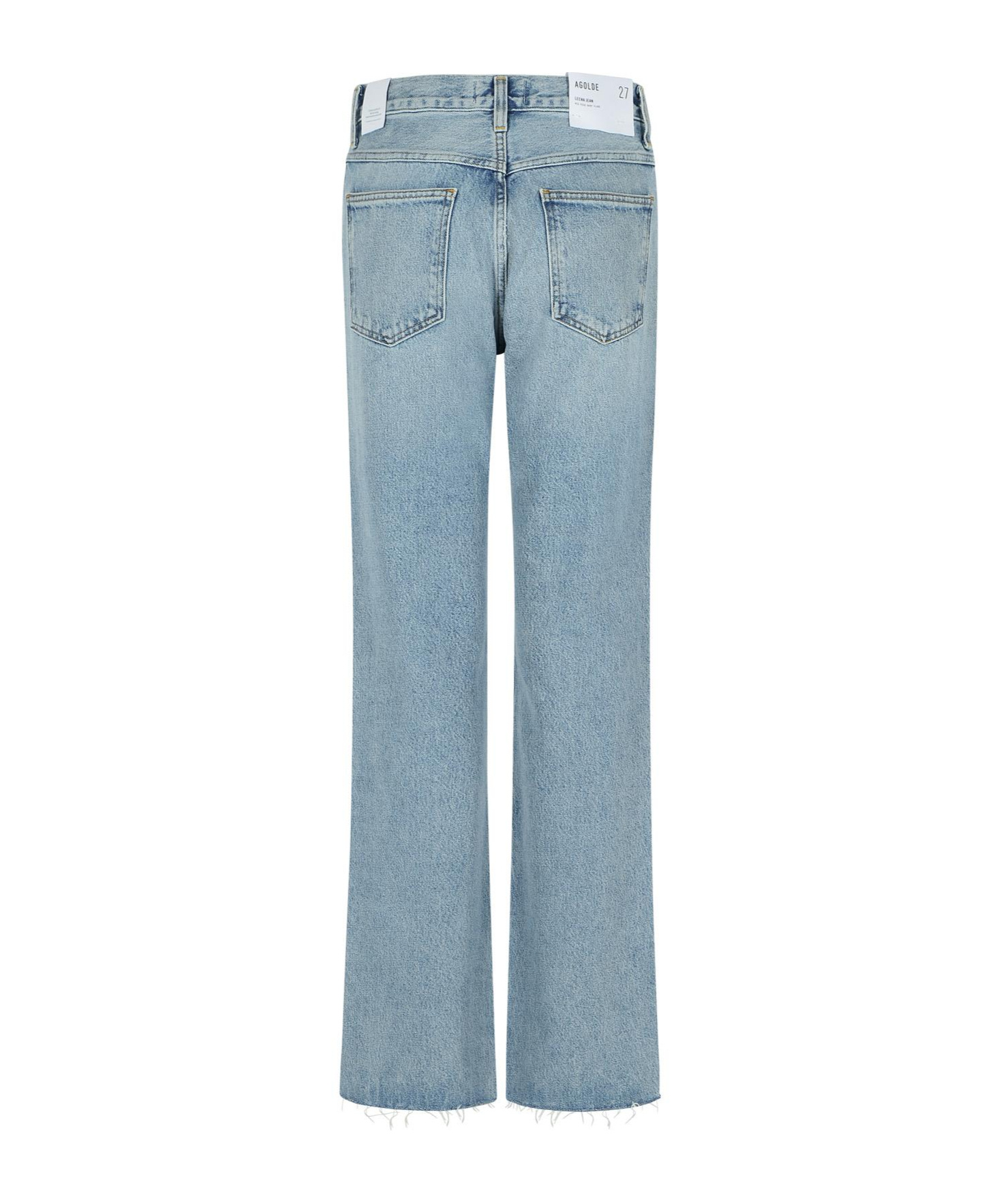 Agolde Five-pocket Denim Trousers In Blue