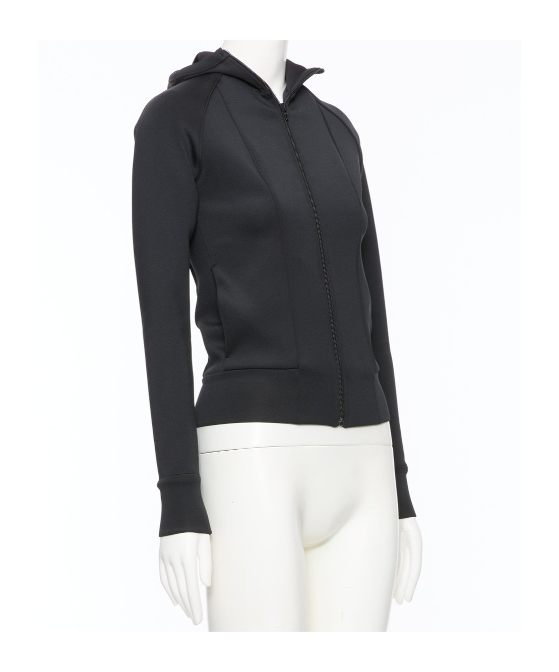 Valentino Technical Jersey Hooded Sweatshirt In Black