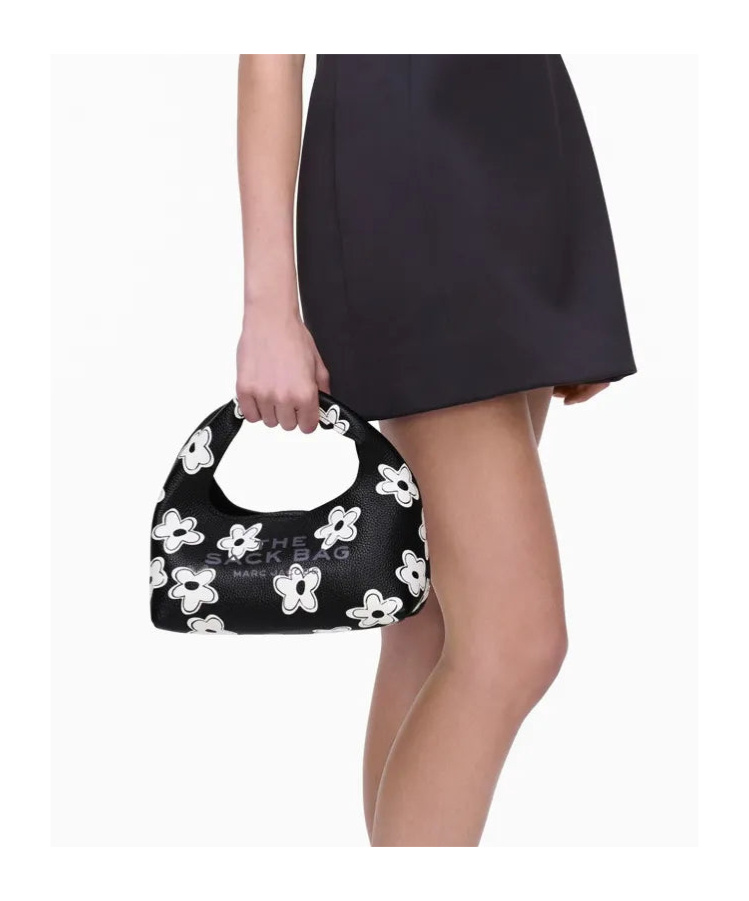 Marc Jacobs Printed Handbag In Black
