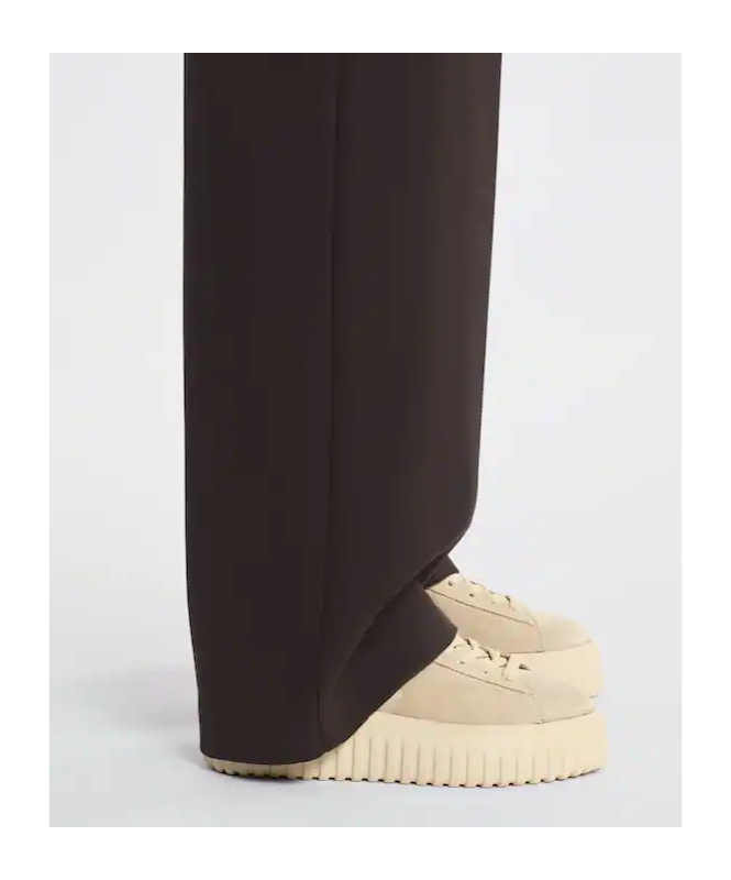 Hogan H-stripes Suede Platform Sneakers In Neutral