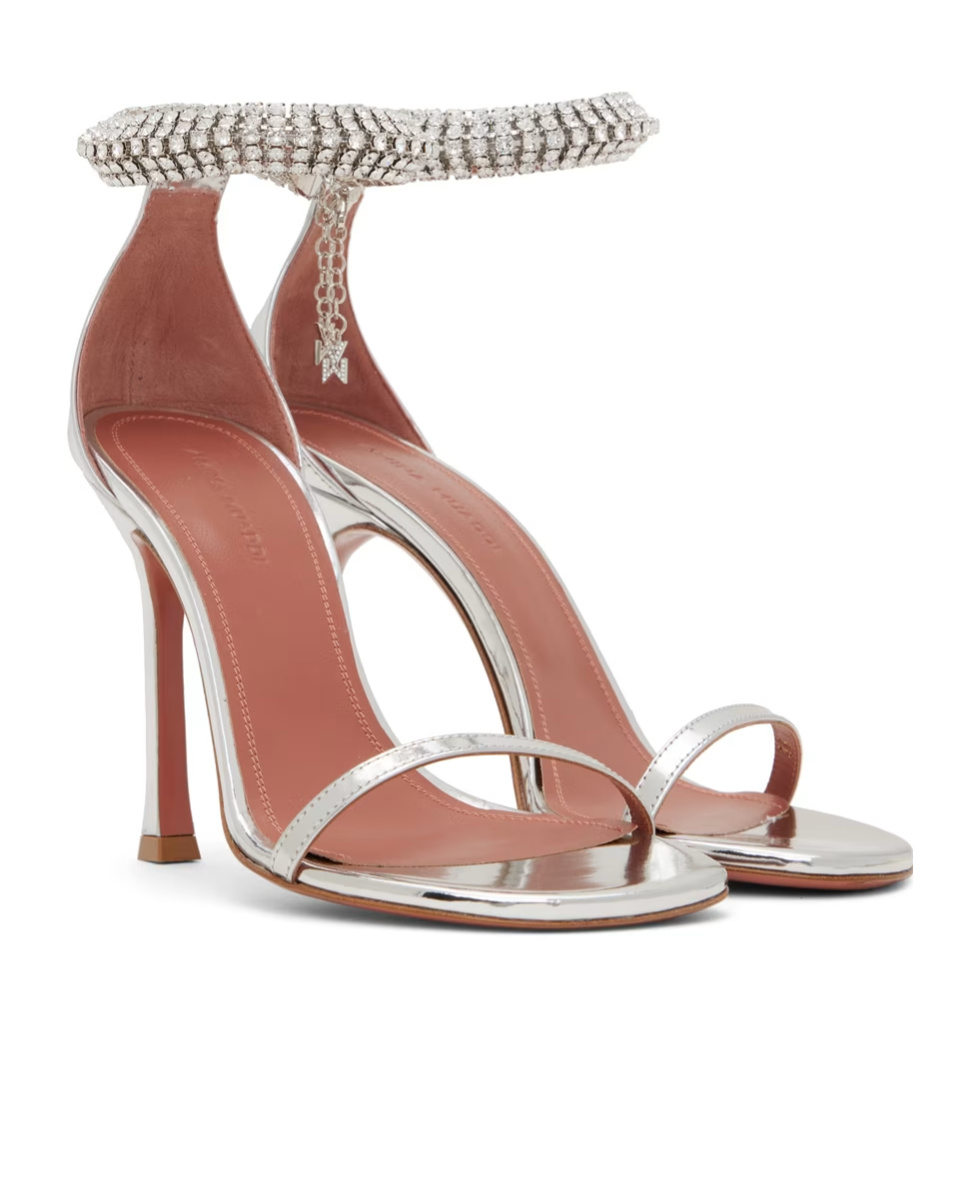 AMINA MUADDI IMAN SINGLE-STRING HIGH-HEELED SANDALS