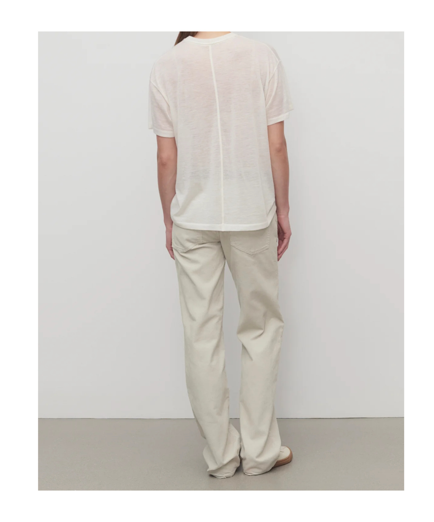 The Row Carlyl Corduroy Trousers In White