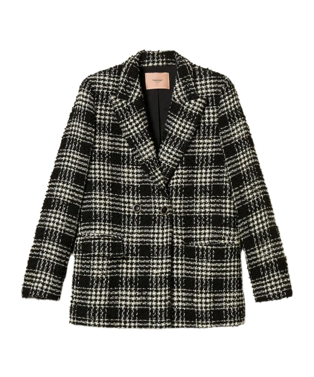Twinset Longline Blazer Featuring Button Detailing In Black