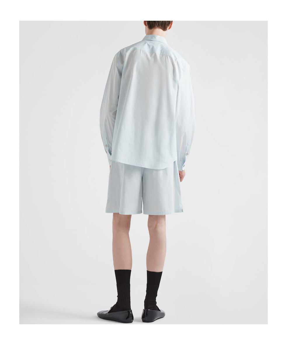 Prada Elasticated Waistband Shorts In Blue
