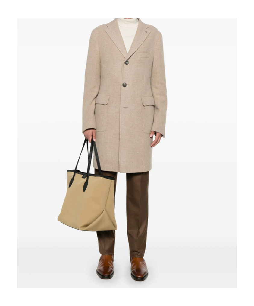 Shop Tagliatore Long Sleeve Coat