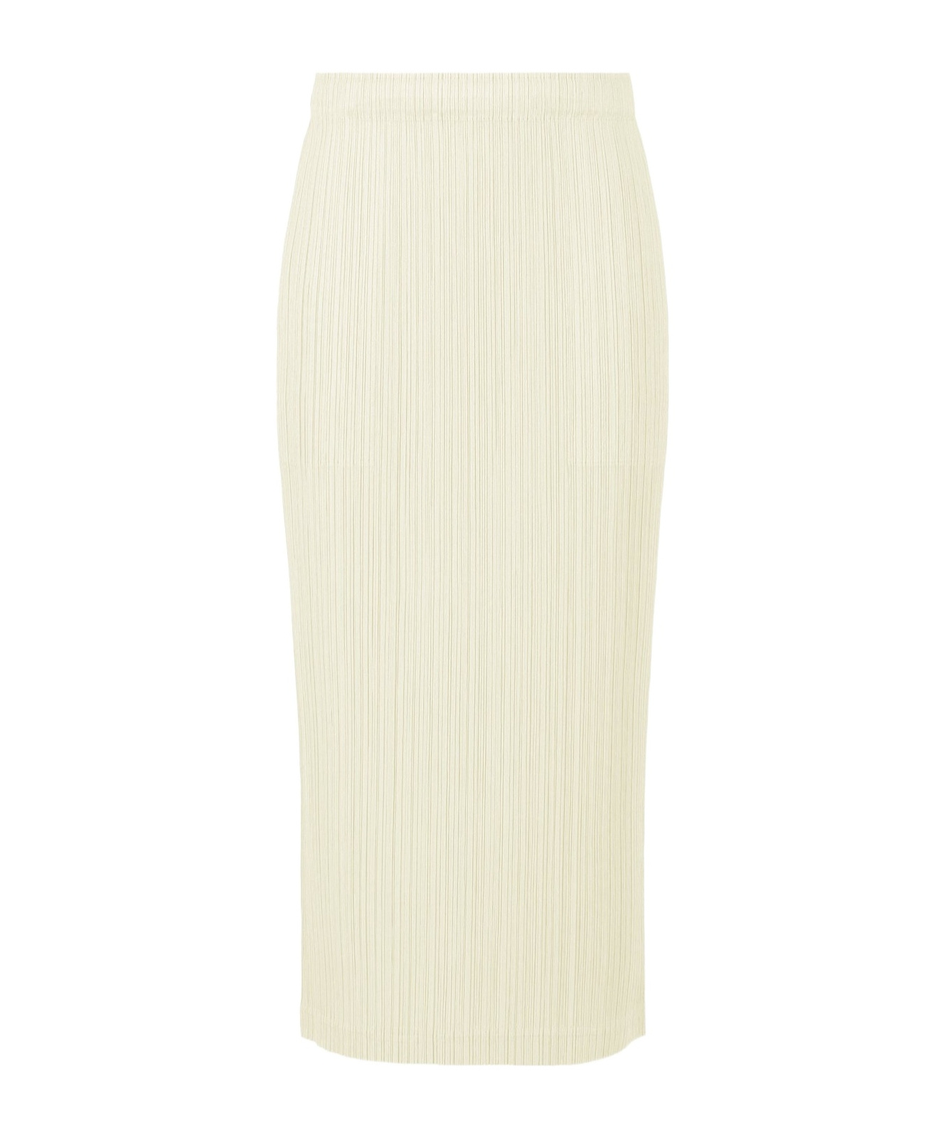 Issey Miyake Thicker Bottoms 1 Pleated Skirt In White
