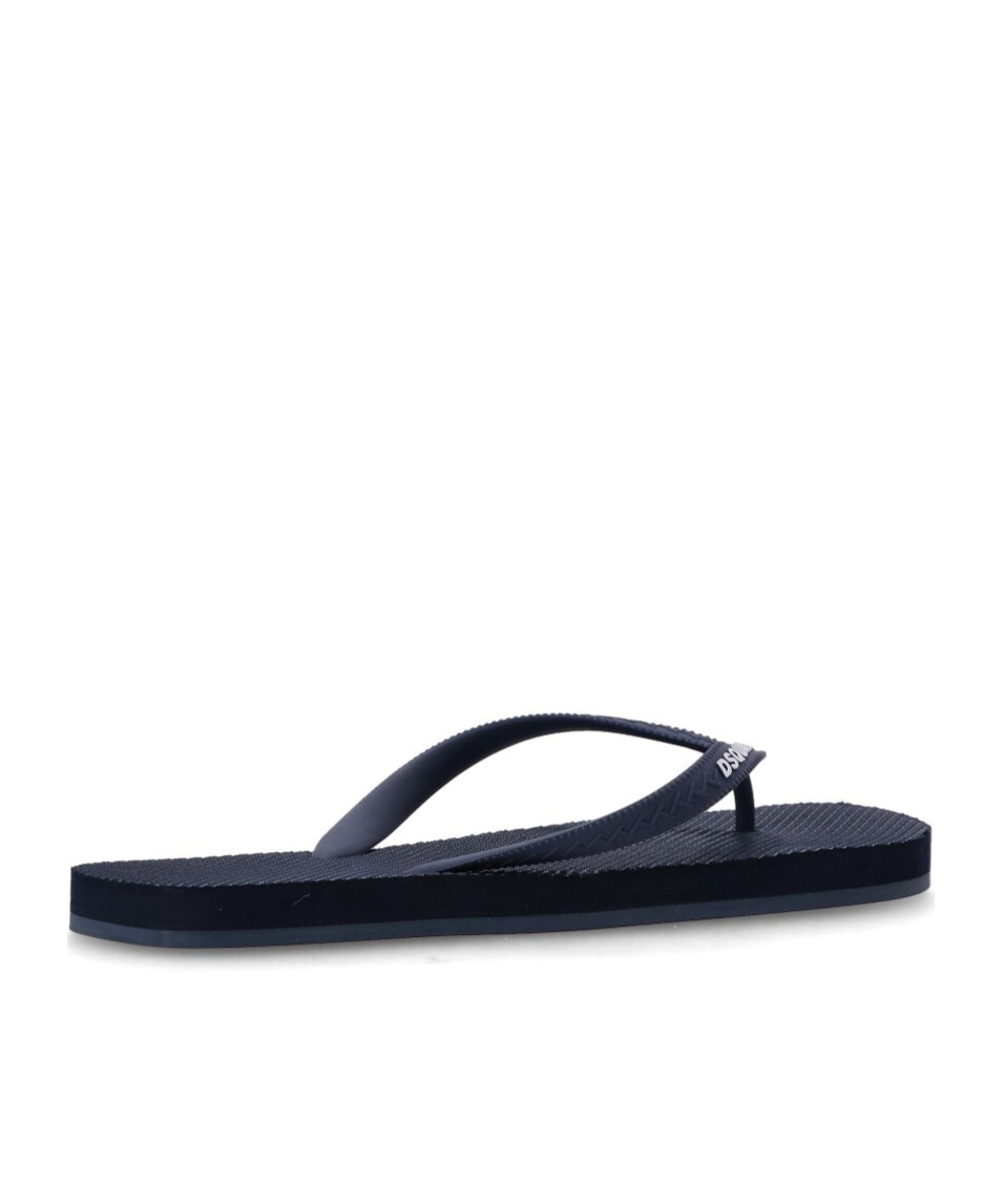 Shop Dsquared2 Logo Printed Flip Flops In Black