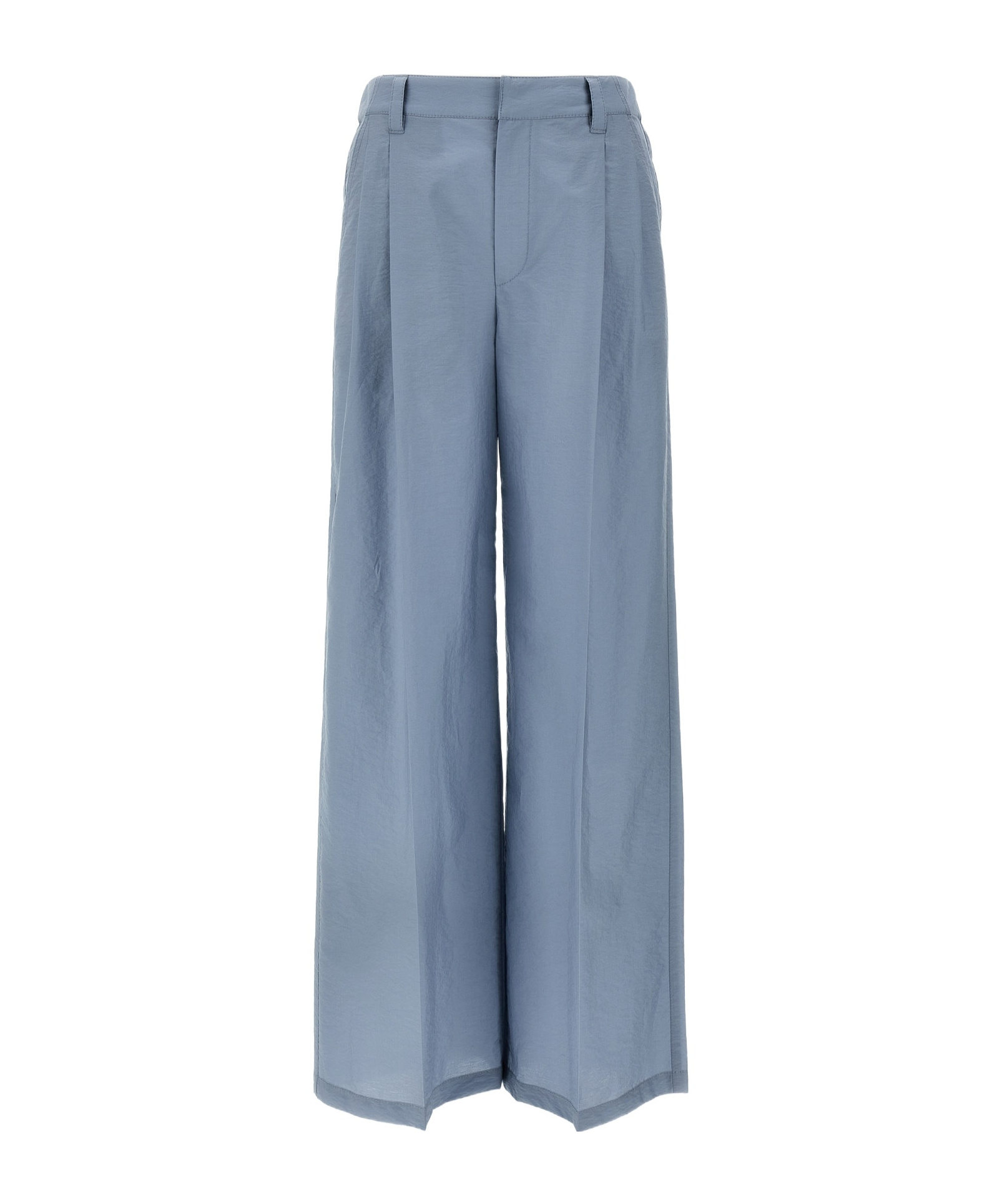 Brunello Cucinelli Belt-loop Casual Pants In Blue