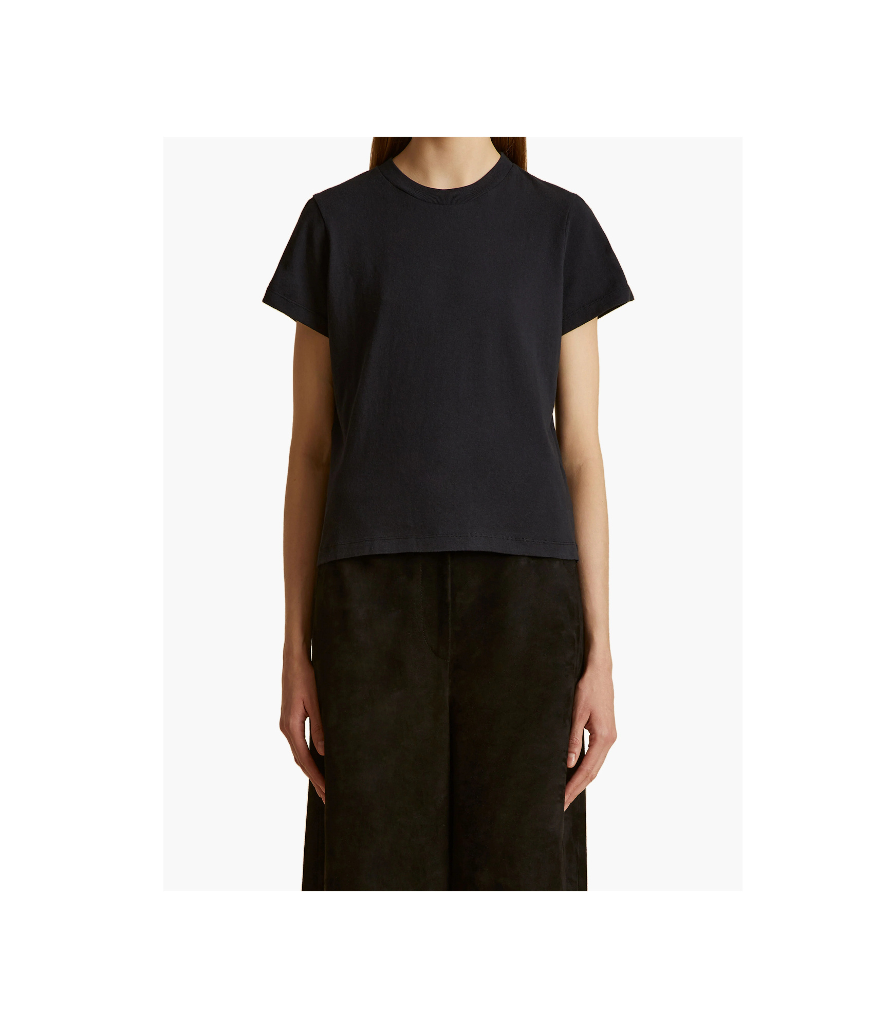 Khaite The Emmylou Crewneck T-shirt In Black