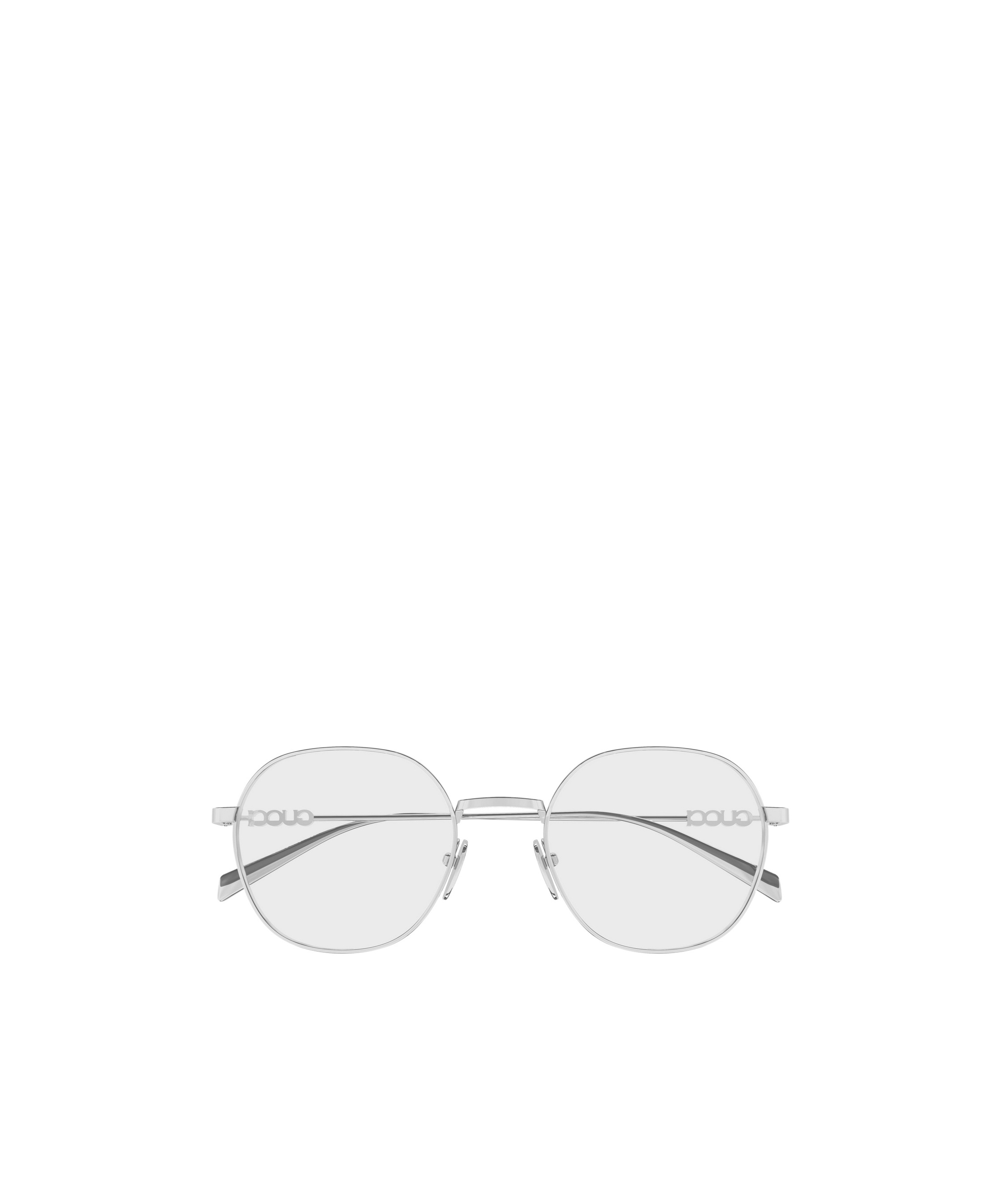 Gucci Geometric Frame Plain Mirror In Silver