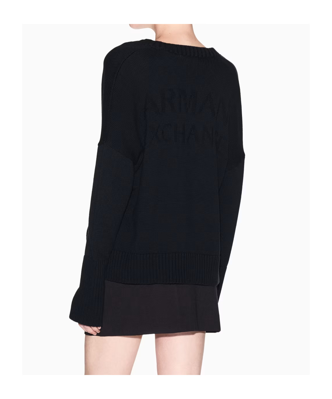 Armani Exchange Long Sleeve Cardigan In Black