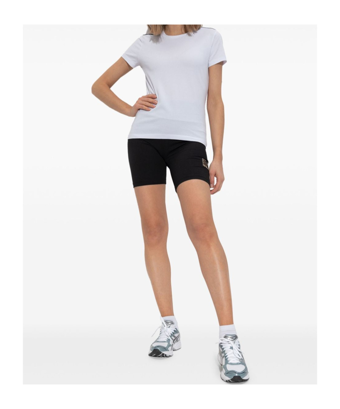 Shop Ea7 Logo-print T-shirt In White