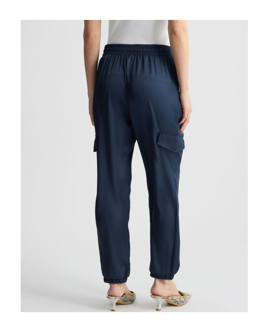 Liu •jo Satin Jogging Trousers In Blue