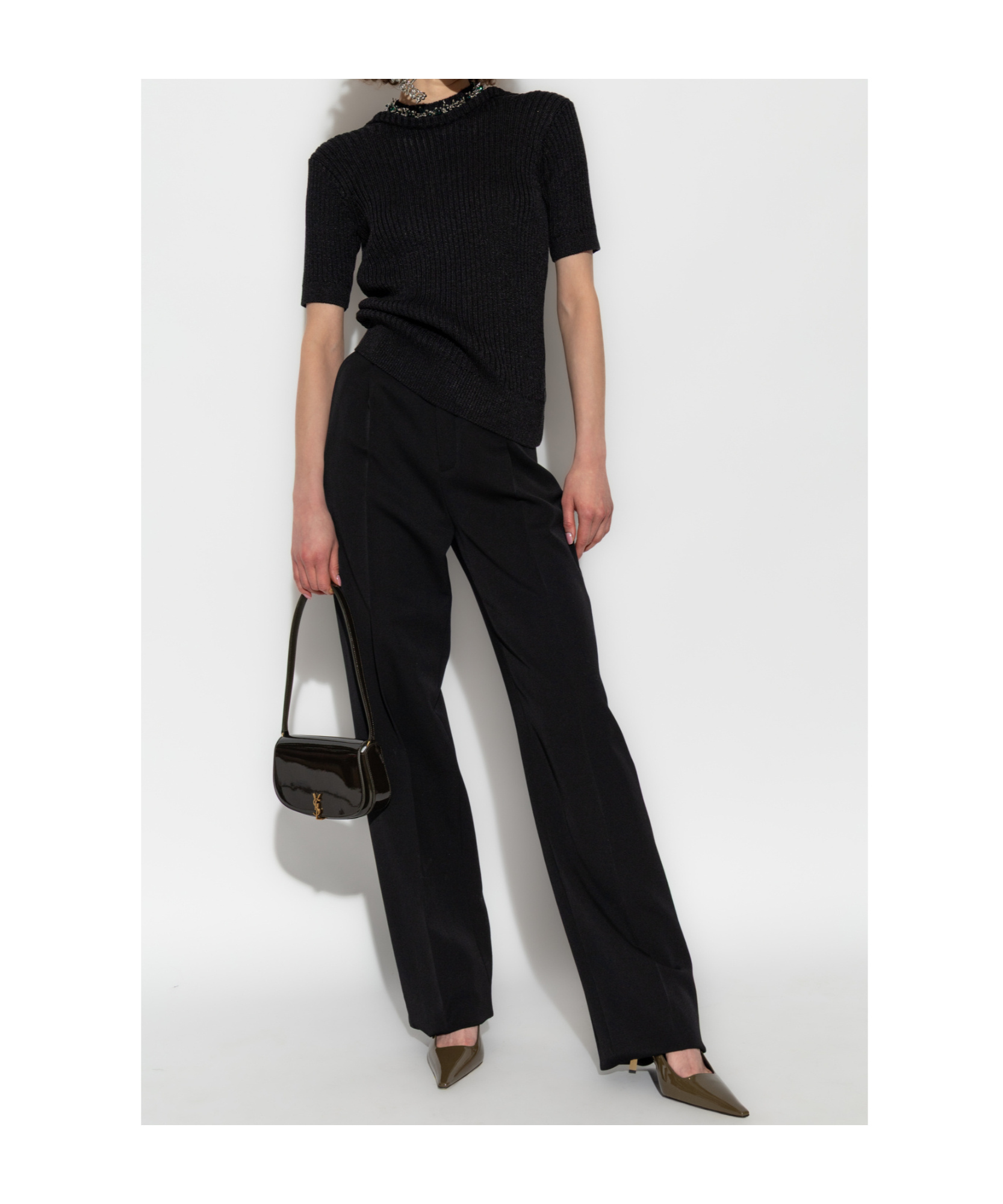 Shop Dries Van Noten Strap T-shirt In Black