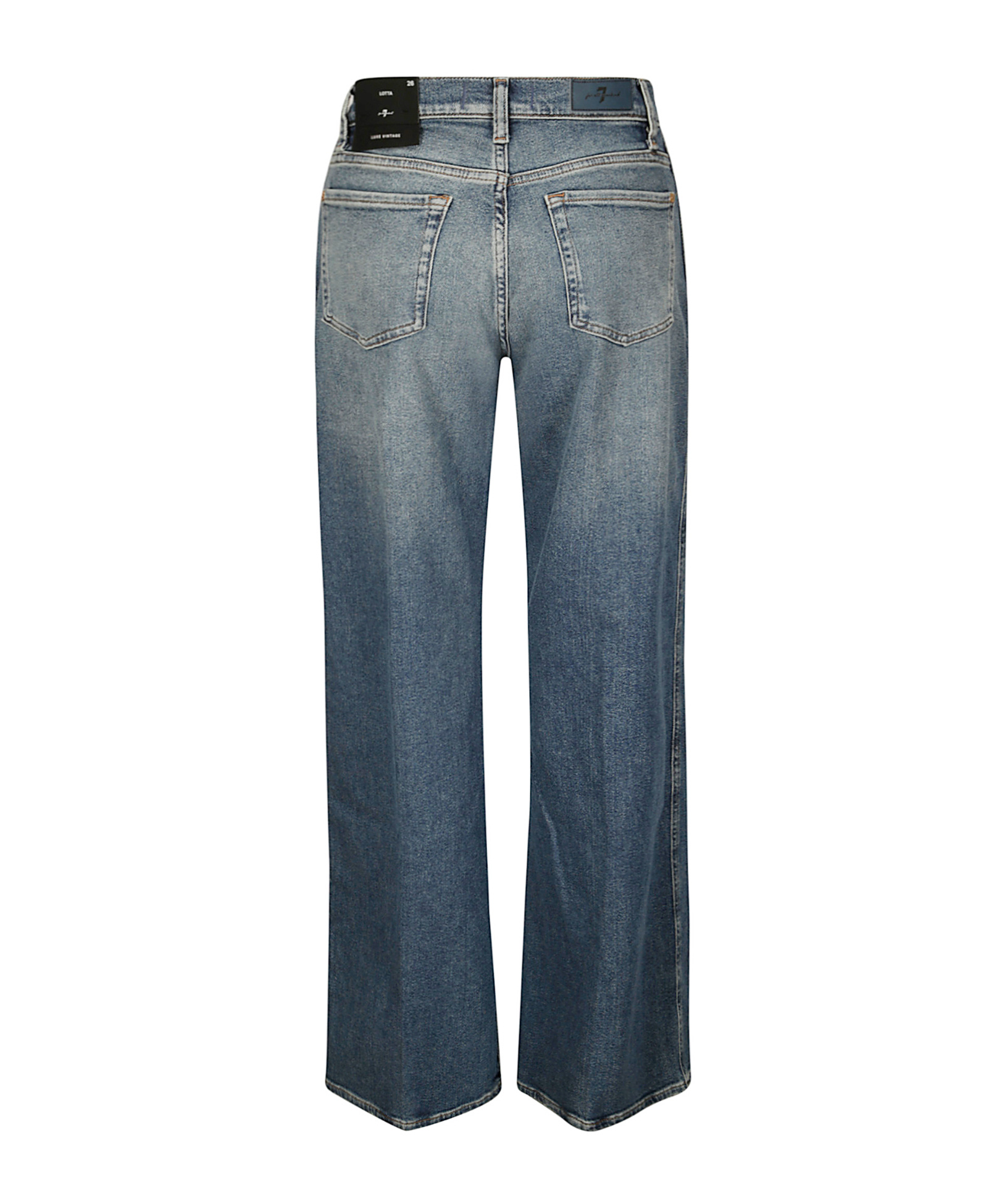 7 For All Mankind Five-pocket Denim Trousers In Blue