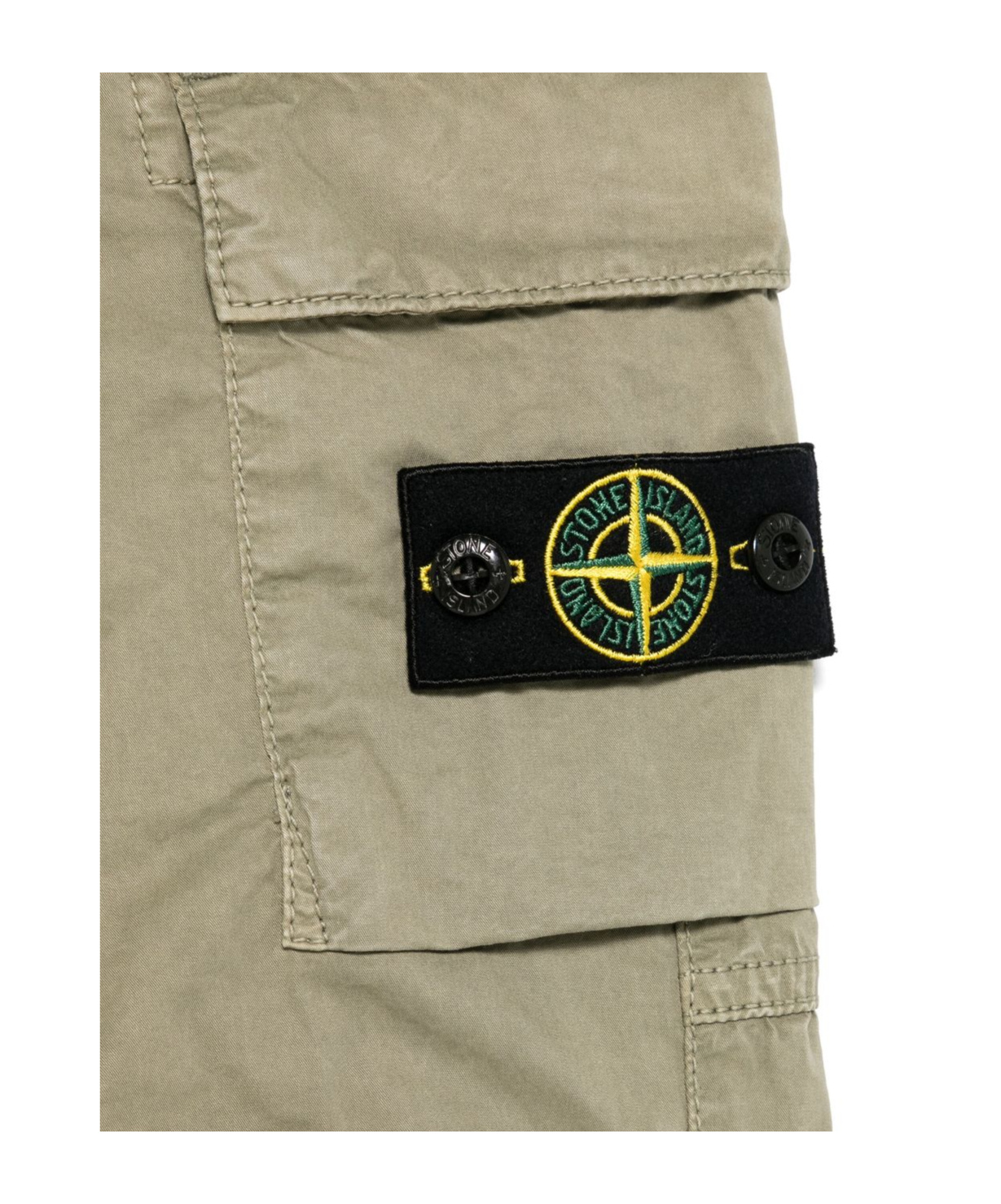 Stone Island Compass-badge Cargo Pants In Nude