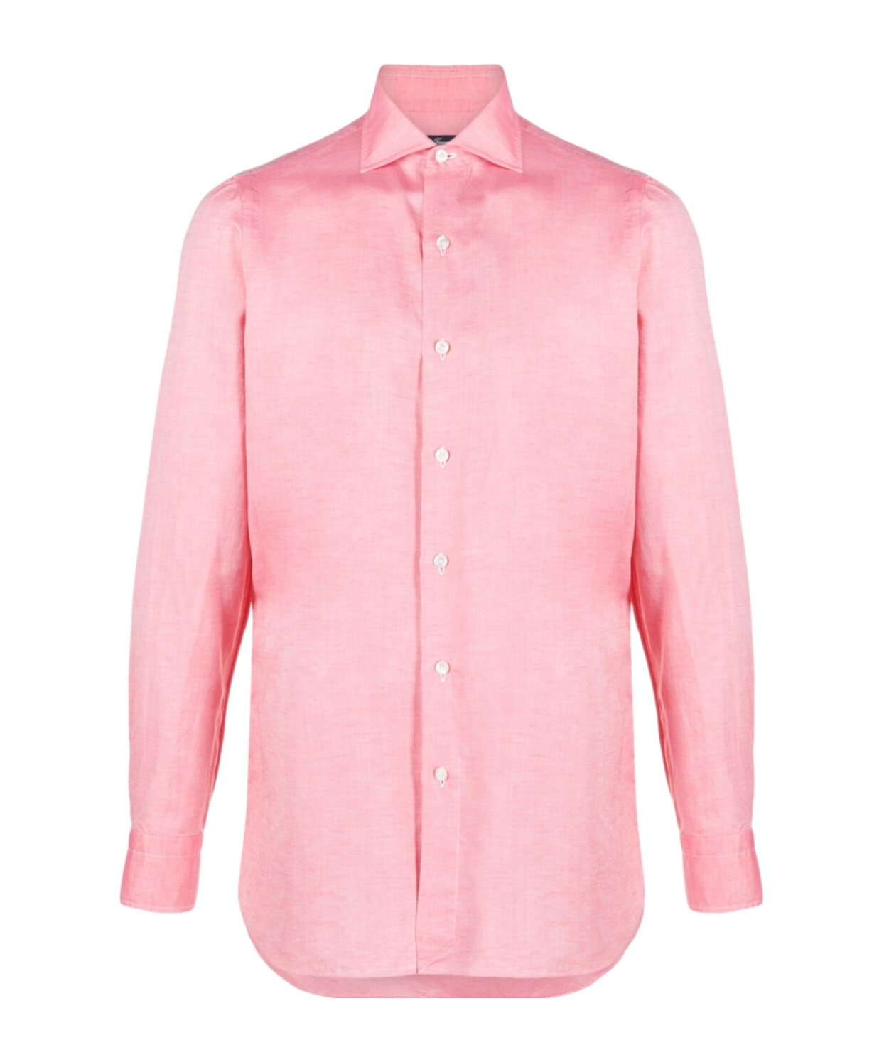 FINAMORE 1925 NAPOLI PLAIN LONG-SLEEVE SHIRT