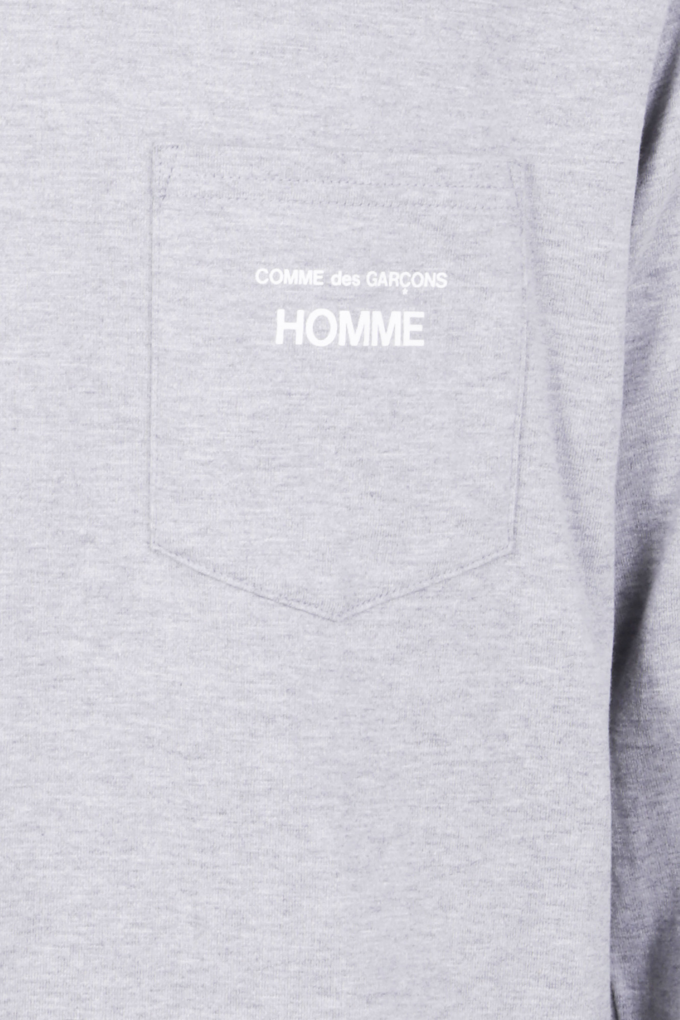 Comme Des Garçons Homme Long Sleeved T-shirt In Gray