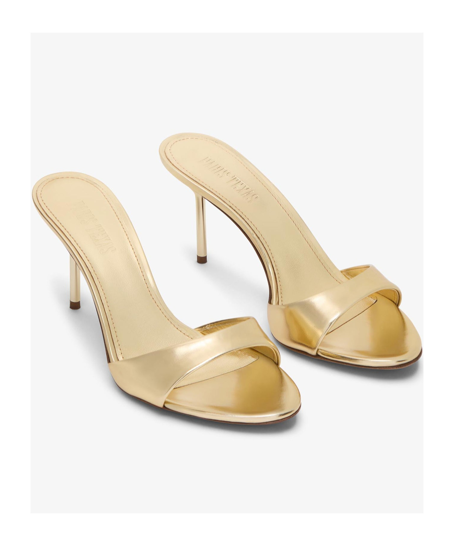 Paris Texas Lidia Patent Leather Sandals In Nude