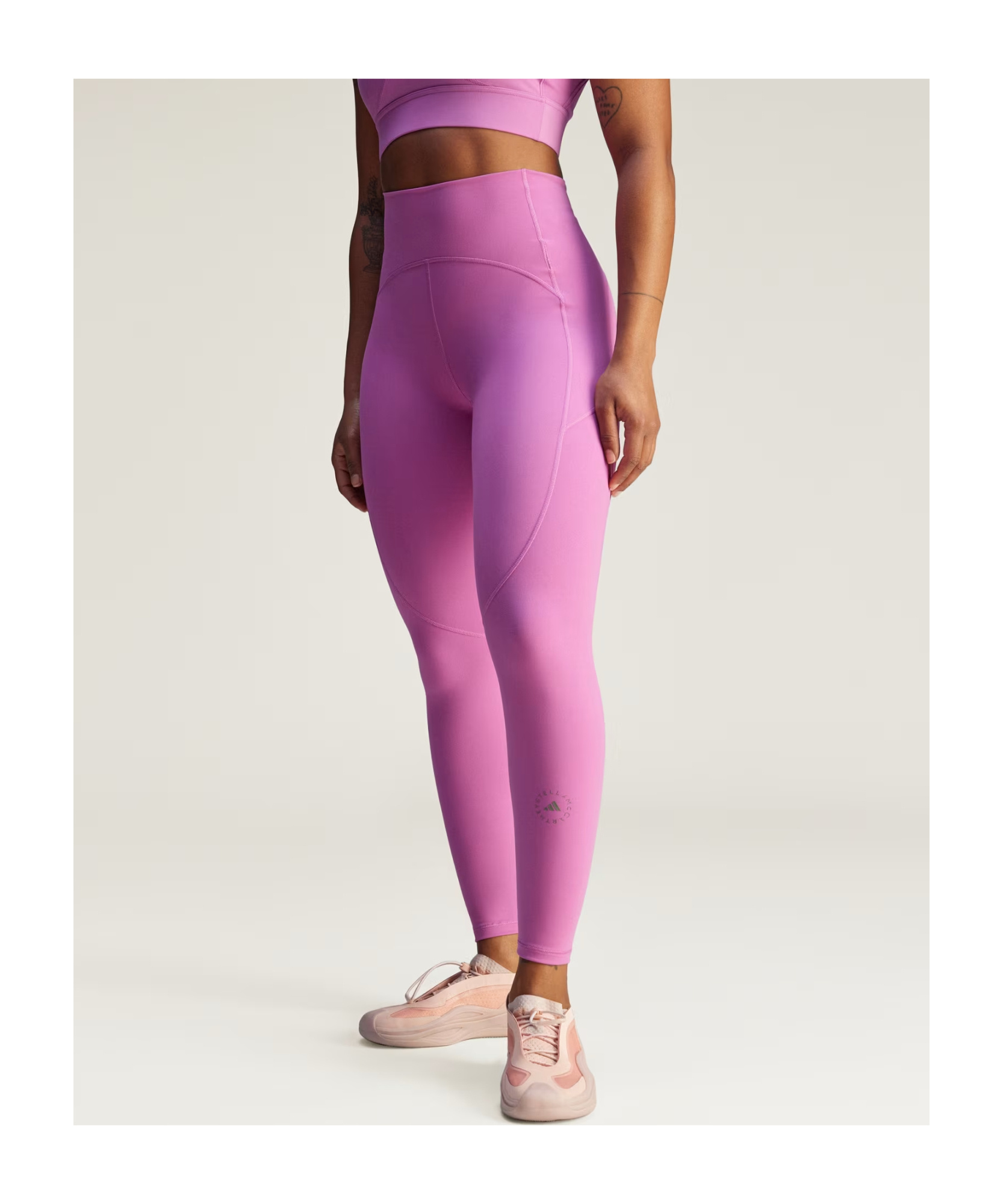 Shop Adidas By Stella Mccartney Truestrenght Yoga Leggings In Semi Pulse Lilac