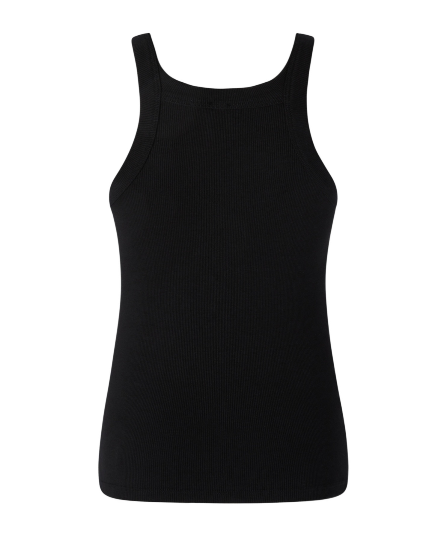 Pinko Curly Horse Graphic Ribbed Sleeveless Top In Black