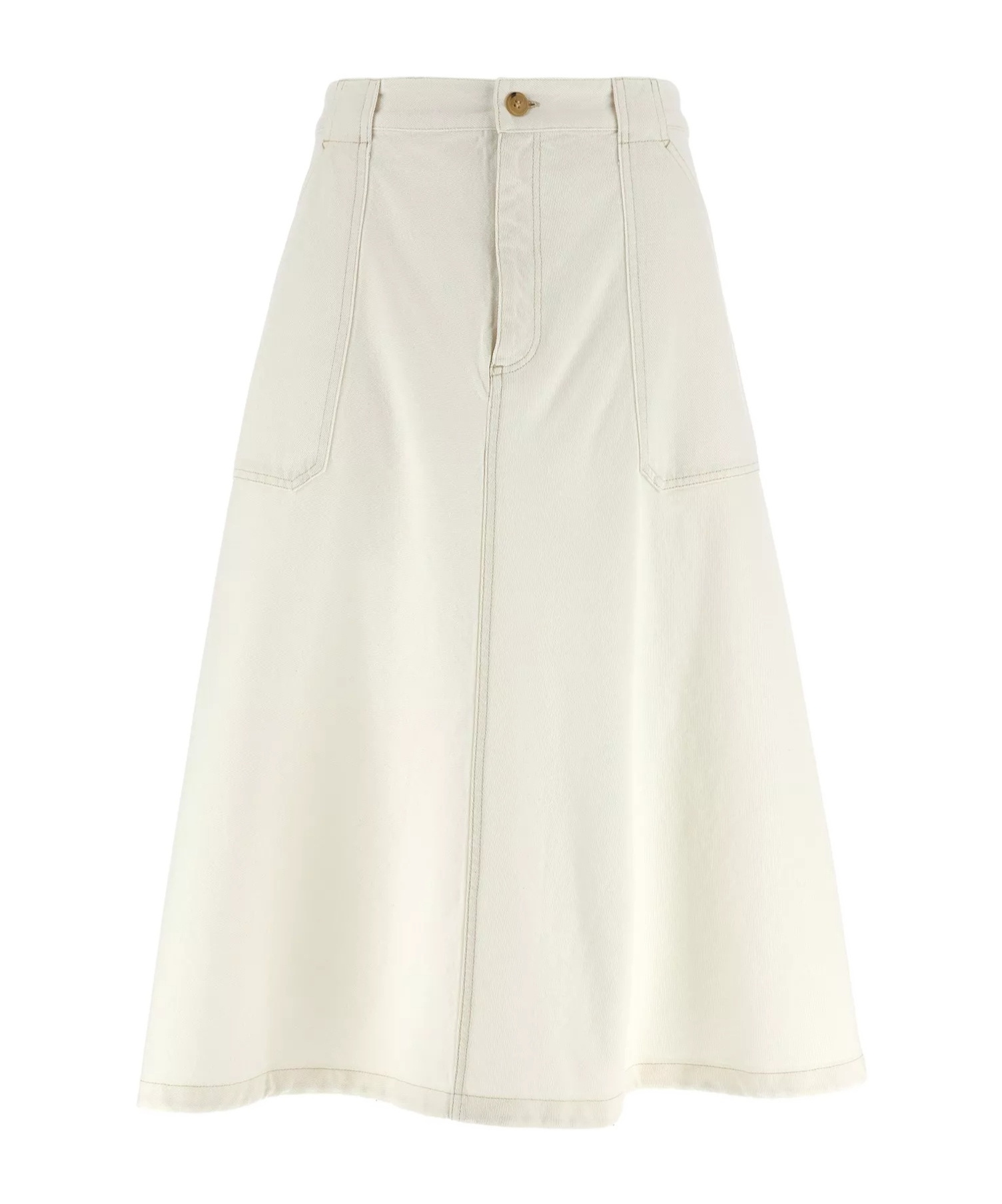 Apc Laurie A-line Skirt With Button Detail