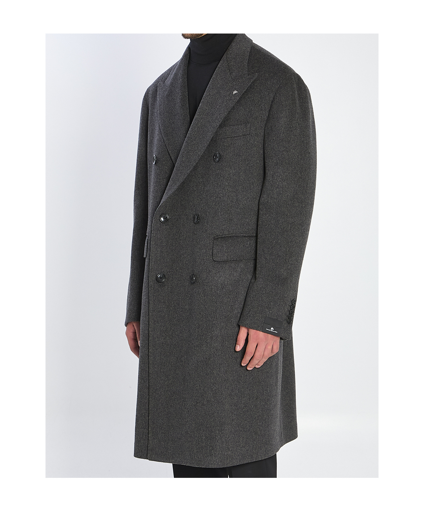 Tagliatore Pino Lerario Double-breasted Coat In Gray