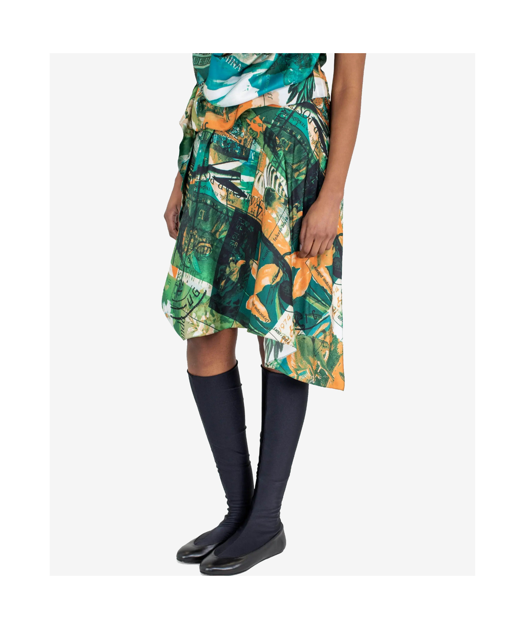 Kiko Kostadinov Kukri Draped Skirt