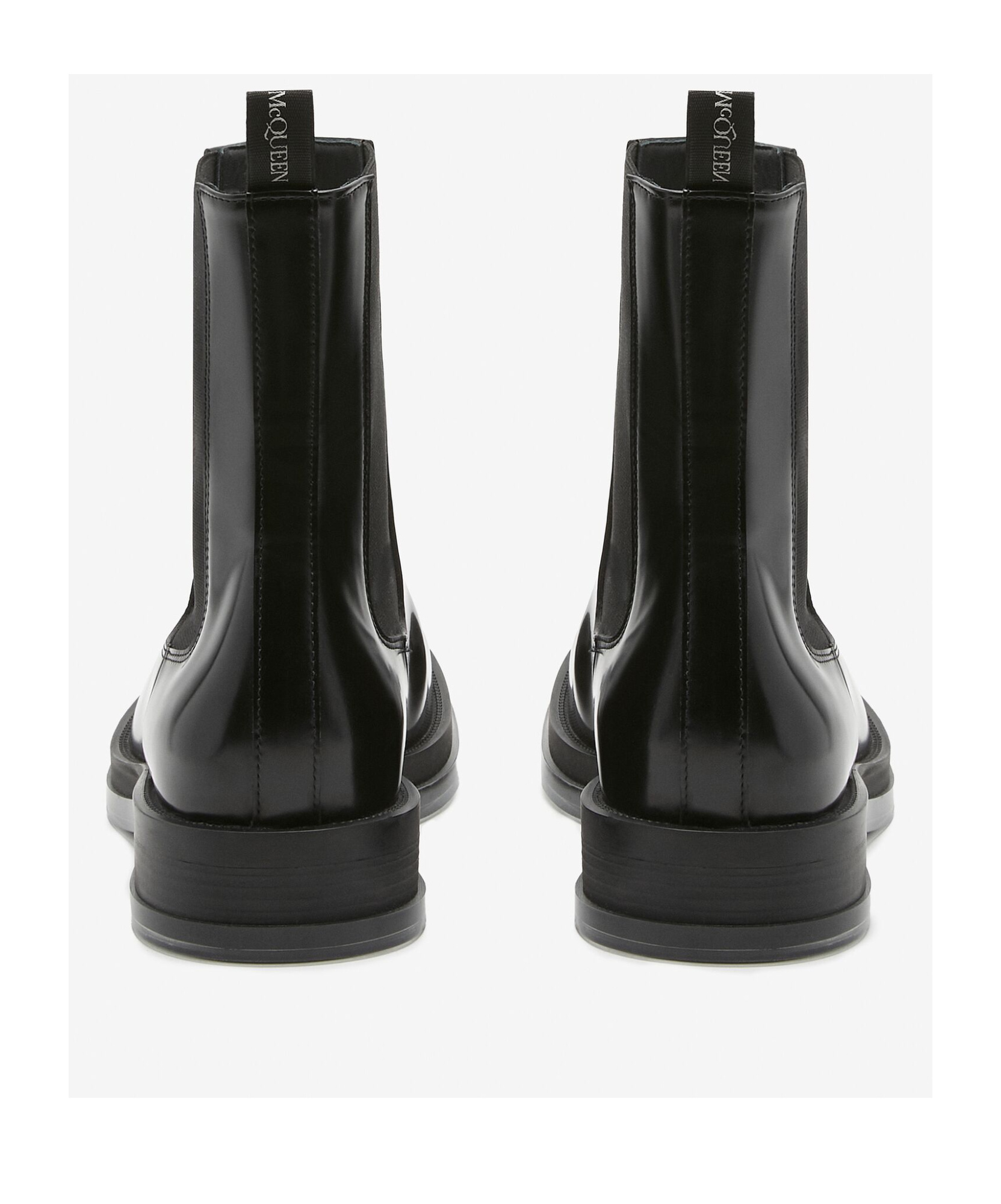 Alexander Mcqueen Man Ankle Boots Black Size 7 Soft Leather In Black