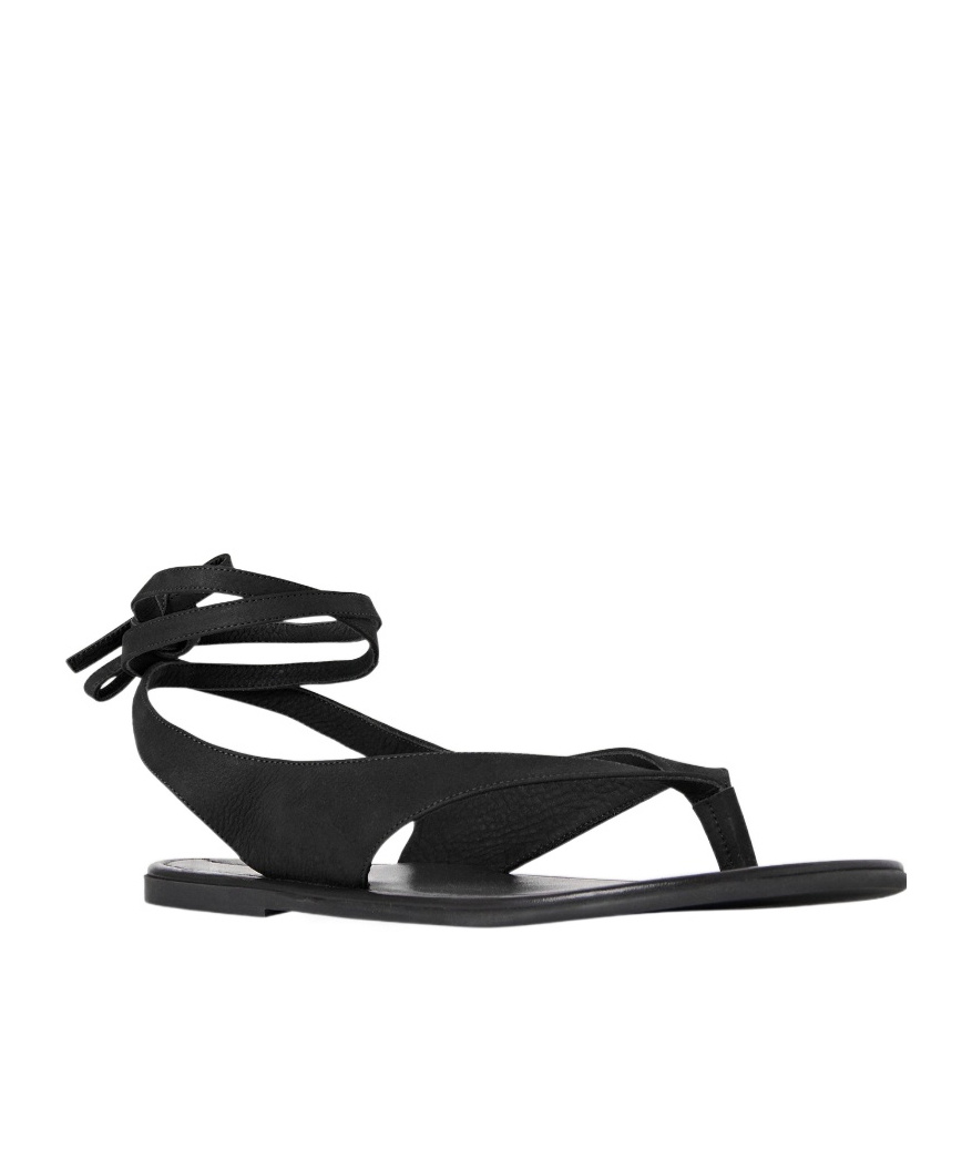 The Row Clim-toed Sandals In Black