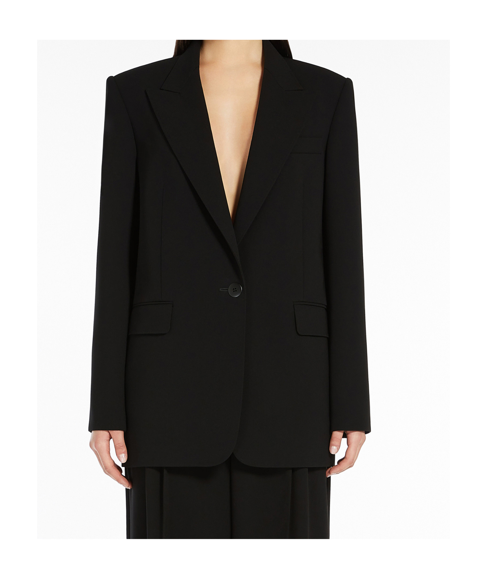 Max Mara Viale Blazer In Black