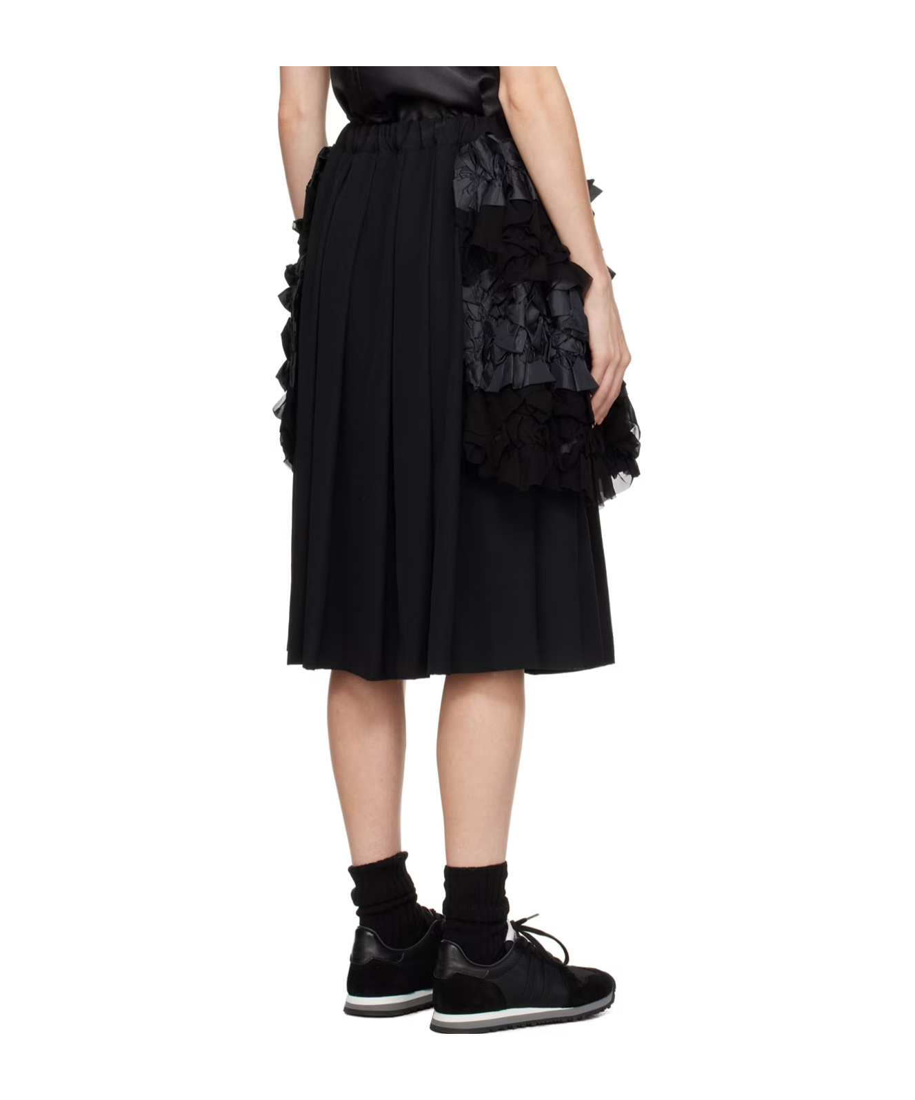 COMME DES GARÇONS HALF SKIRT WITH LOTUS LEAF EDGE DETAILS 