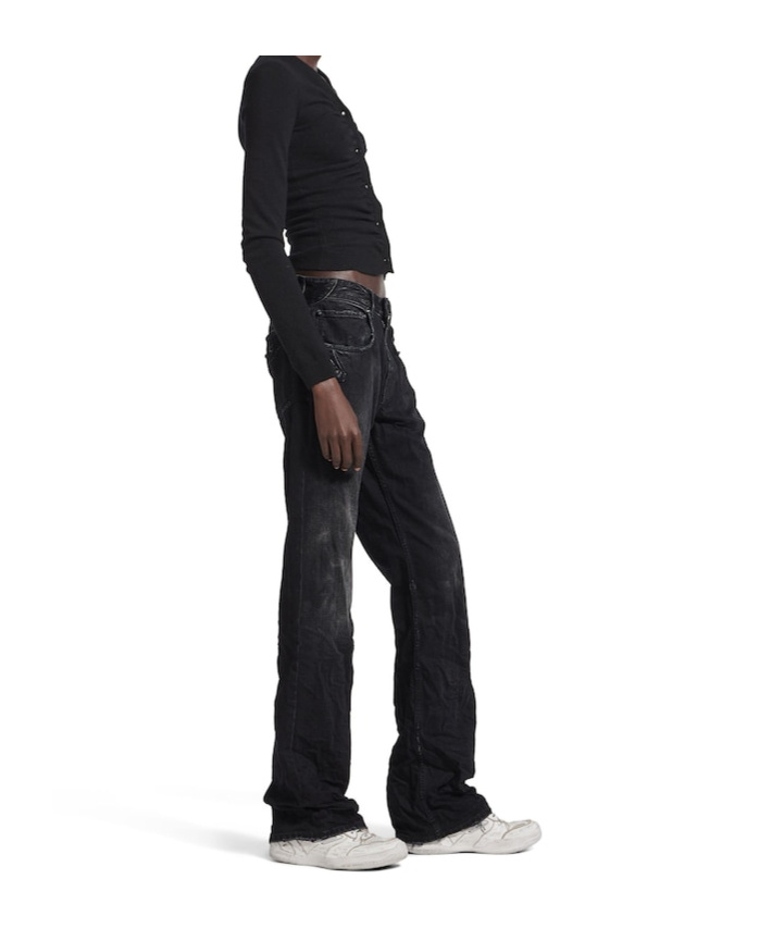 Balenciaga Women's City Straight Pants In Black In Black