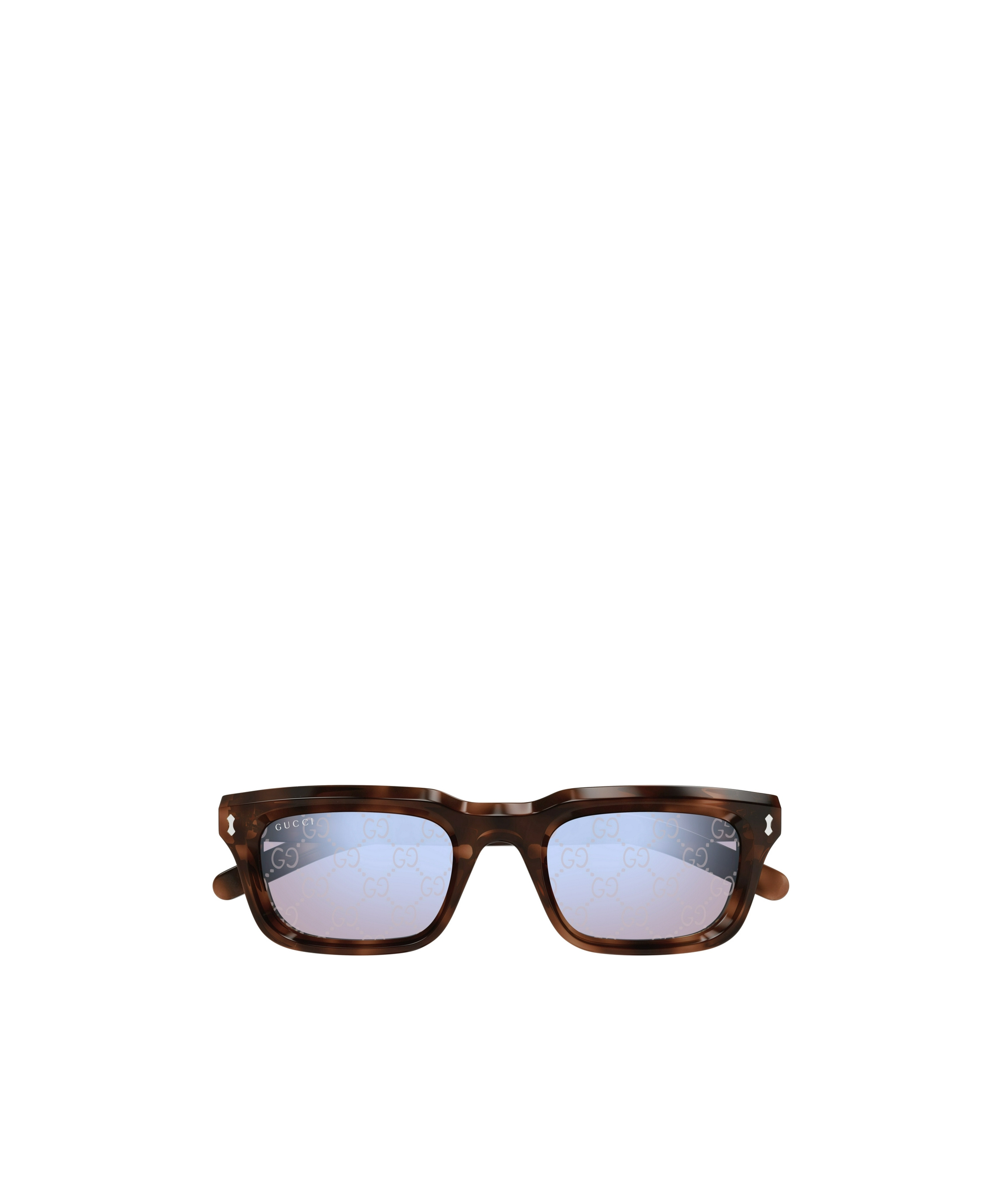 Gucci Eyewear Rectangular Frame Sunglasses In Blue