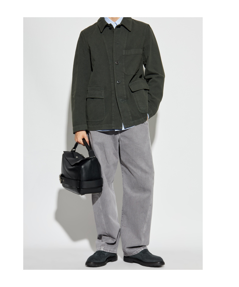 Dries Van Noten Long Sleeve Casual Jacket In Gray
