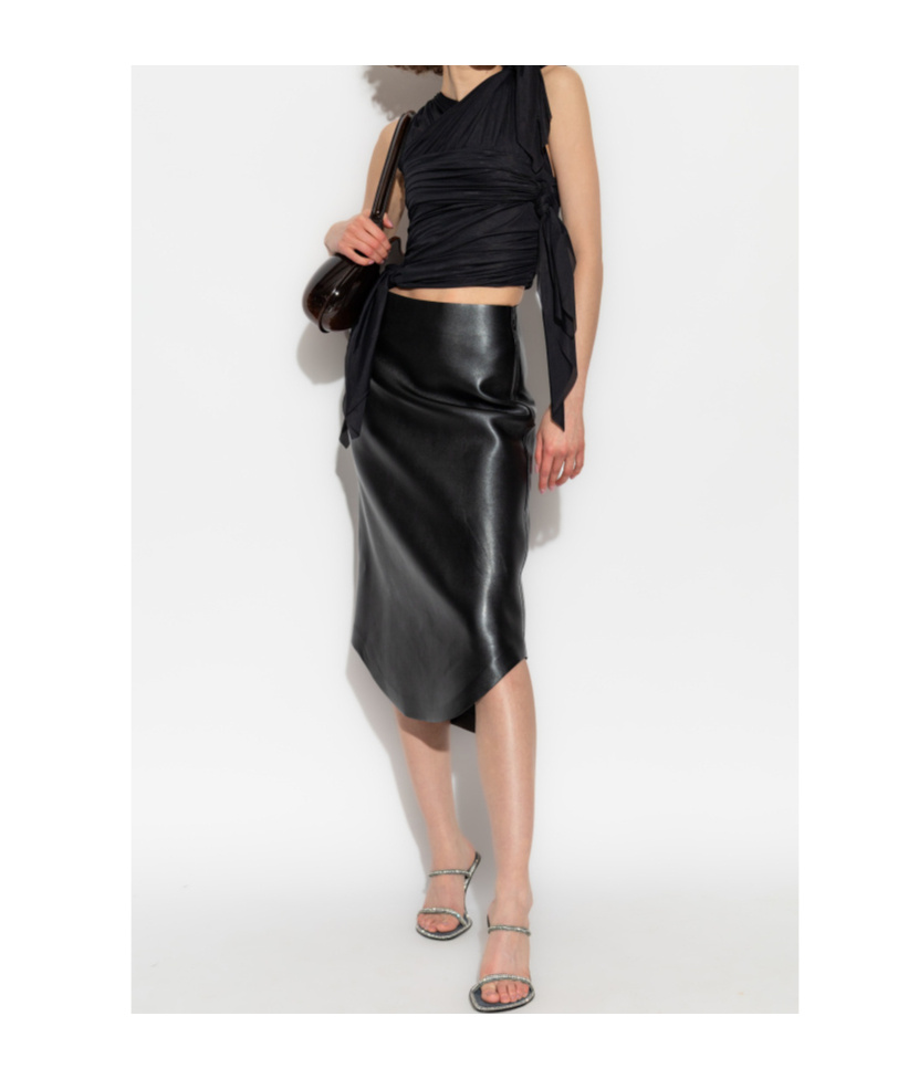 Diesel O-lux Midi Skirt In Black