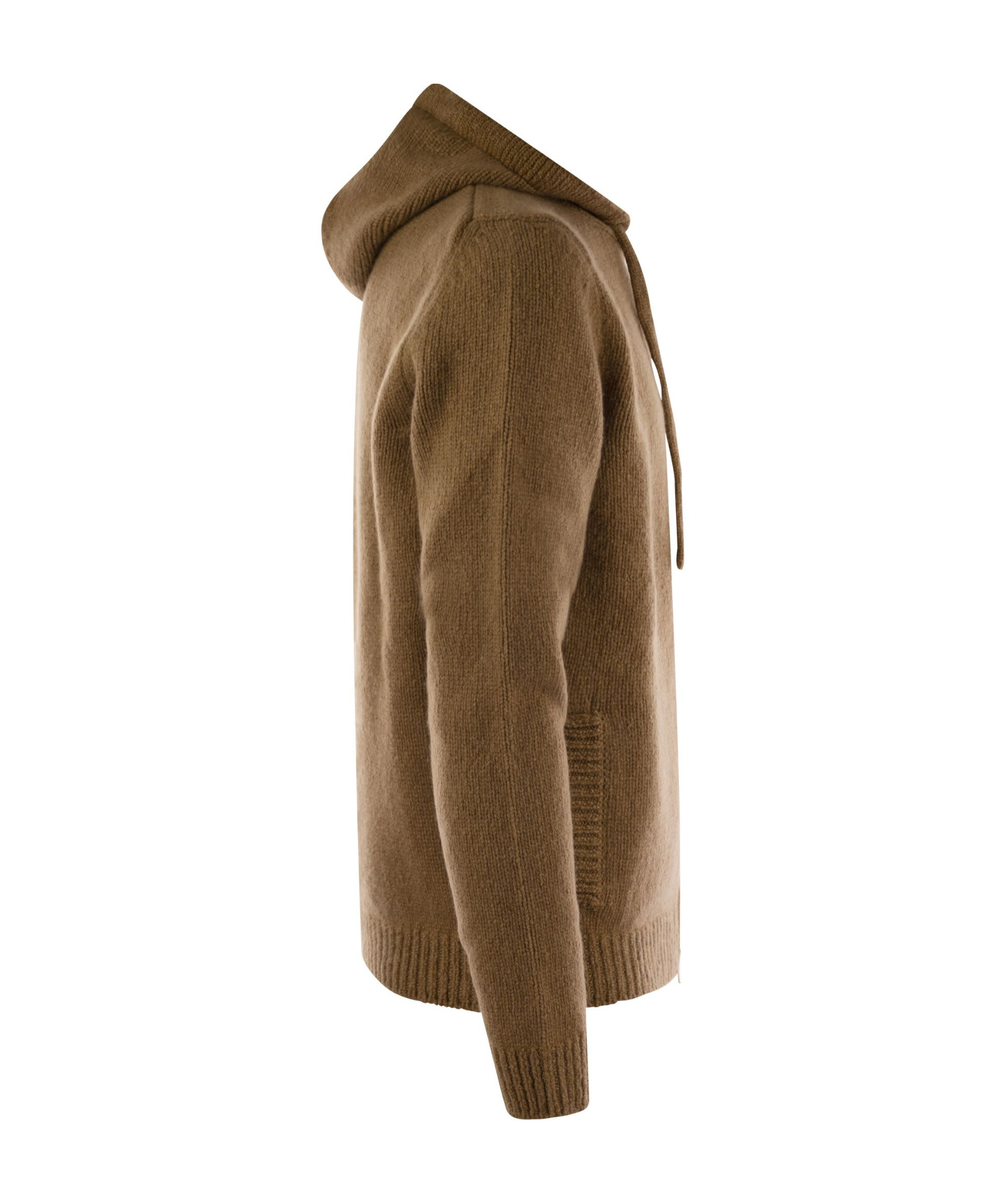 Fedeli Pure Cashmere Hooded Cardigan In Green